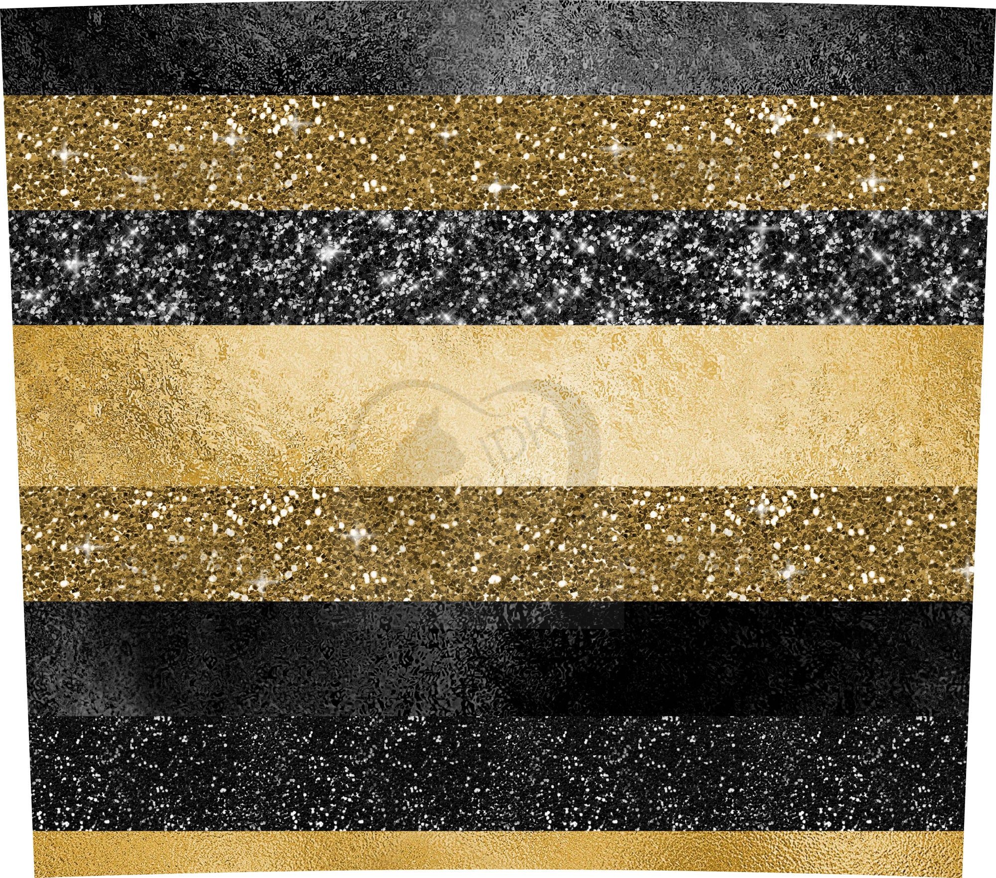 Black and Gold stipes 20oz. Skinny Tumbler Sublimation Design Digital downloadable PNG