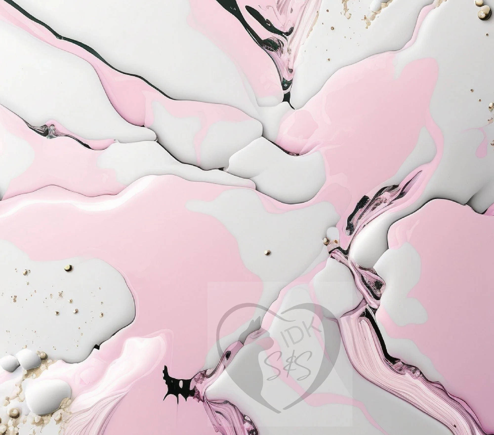 Spilt Icecream 20oz. Skinny Tumbler Sublimation Design Digital downloadable PNG