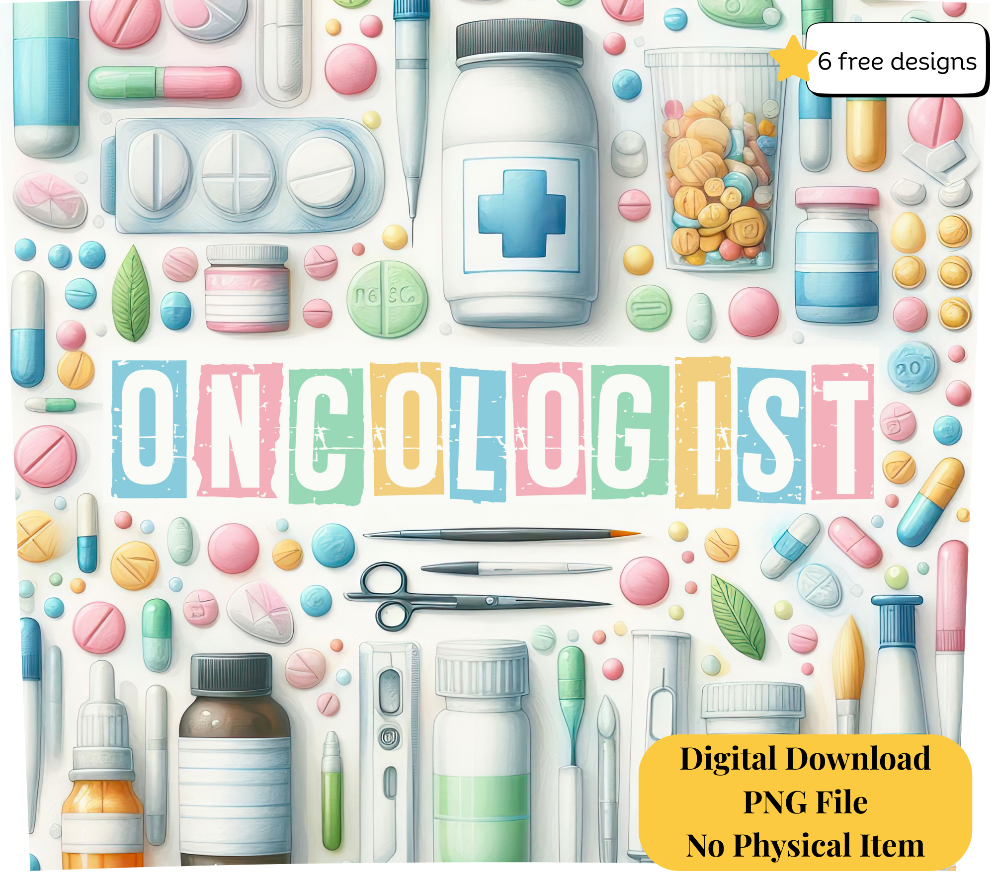 Oncologist 20oz. Skinny Tumbler Sublimation Design Digital downloadable PNG