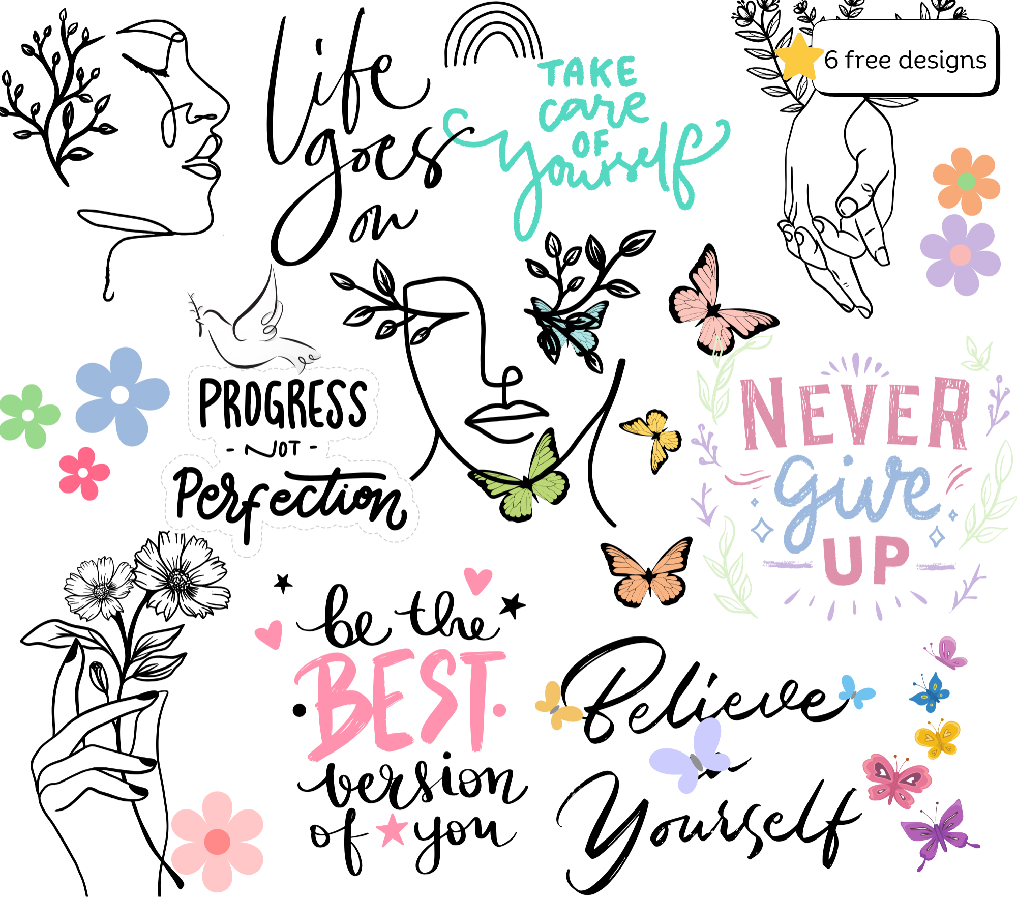 Mental health 20oz skinny tumbler sublimation PNG