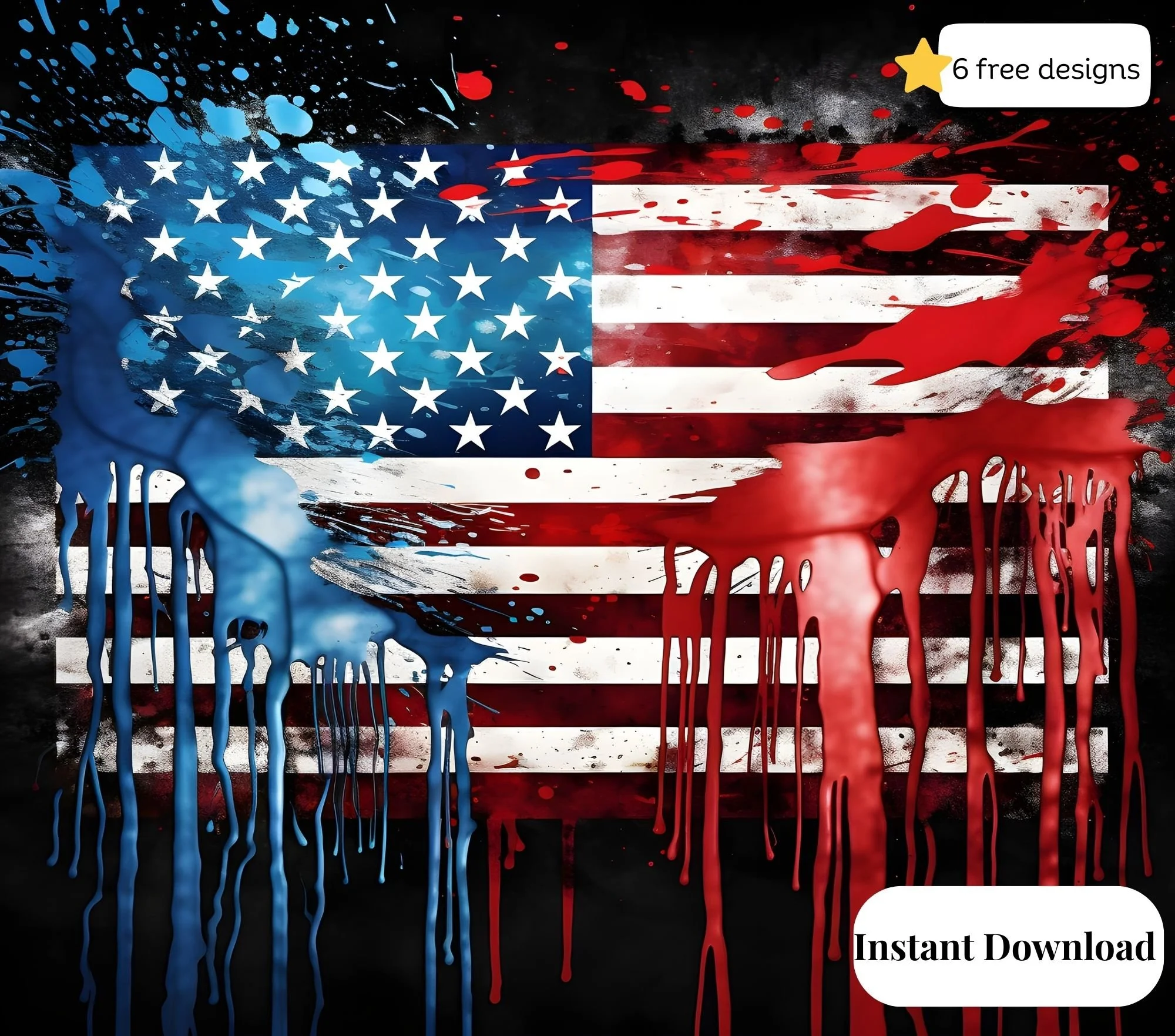 Flag 20oz. Skinny Tumbler Sublimation Design Digital downloadable PNG 20oz.