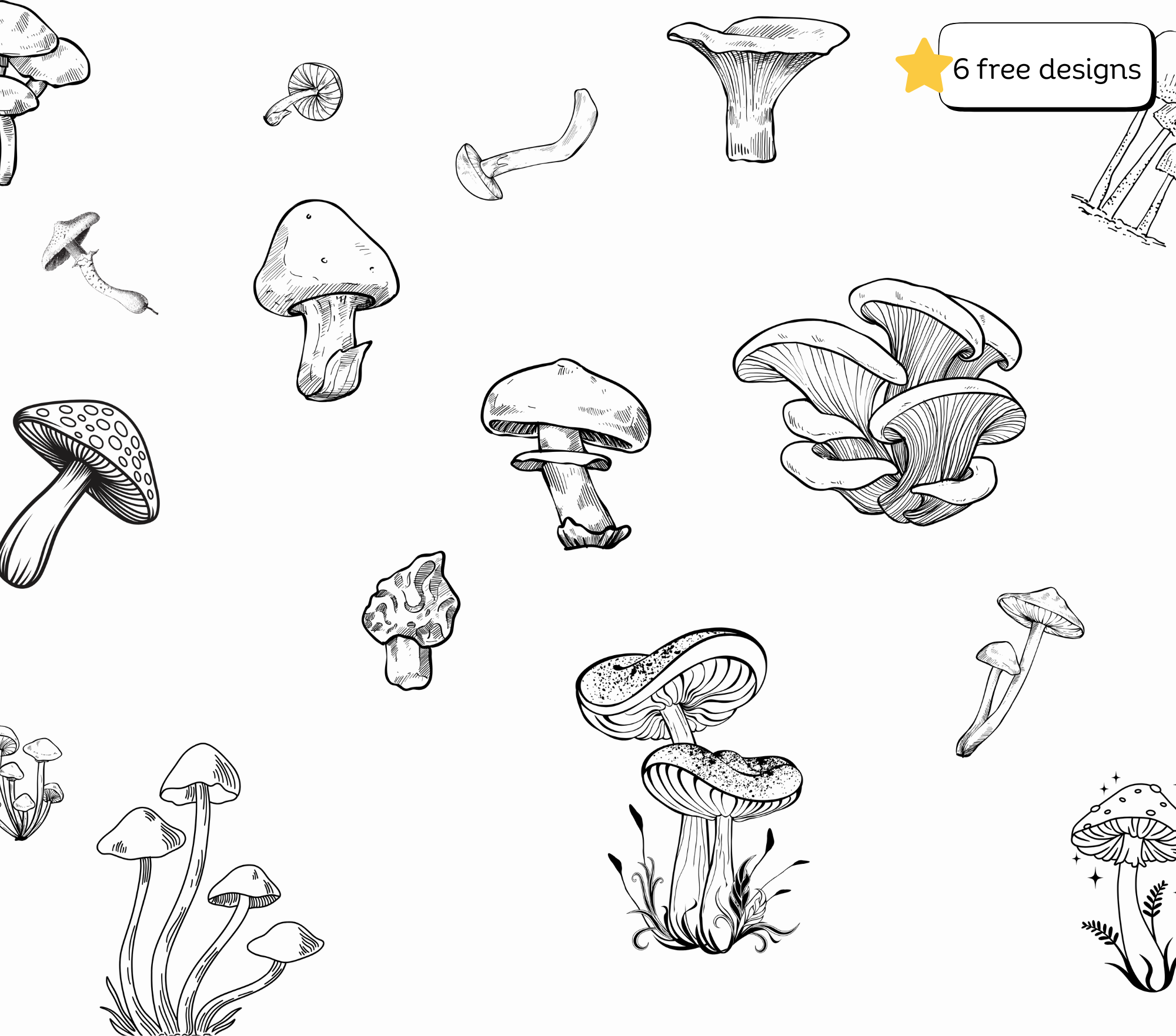 Mushroom Tumbler Sublimation Design, 20oz Skinny Tumbler (Digital Download)