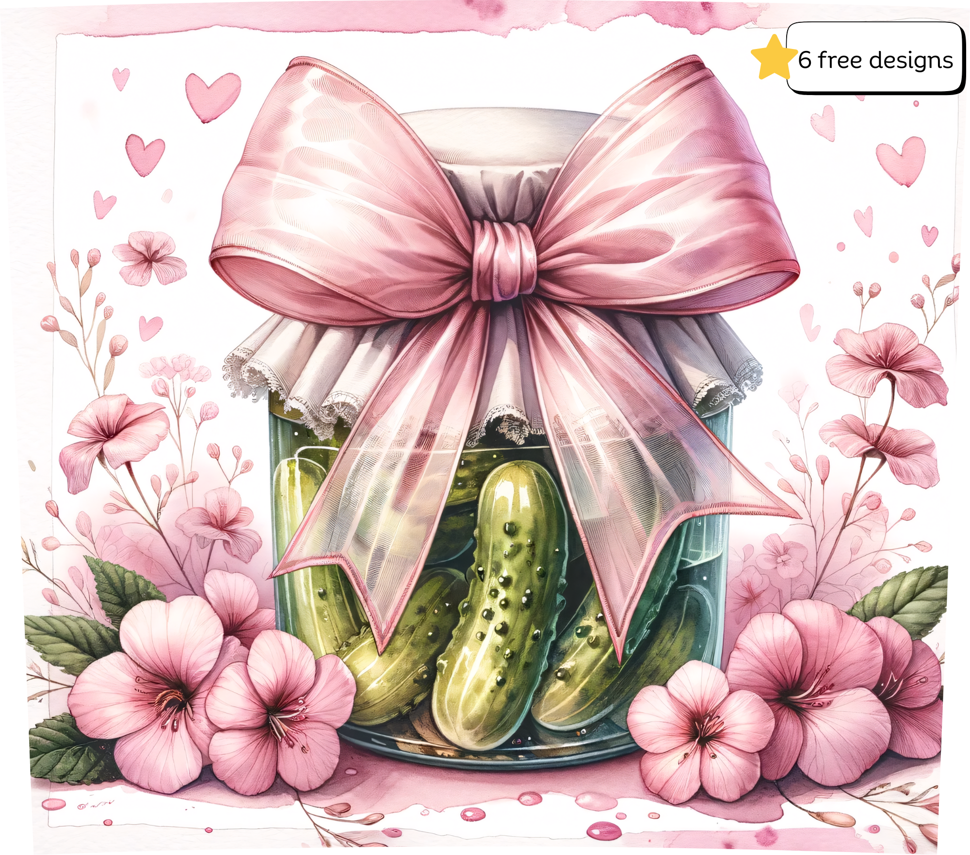 Pickles 20oz. Skinny Tumbler Sublimation Design Digital downloadable PNG