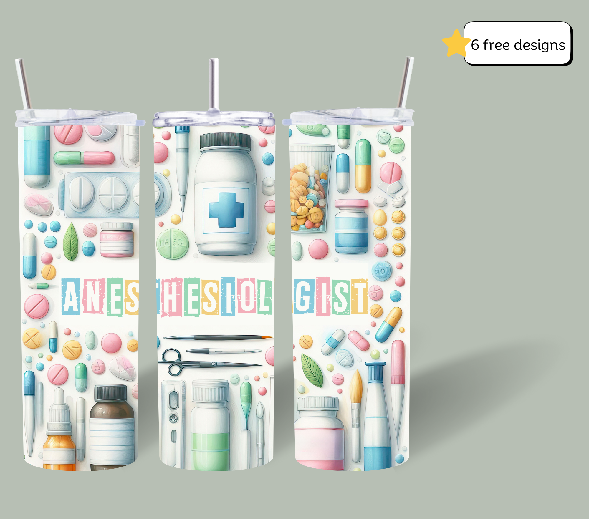 Anesthesiologist tumbler sublimation PNG (Copy) (Copy)