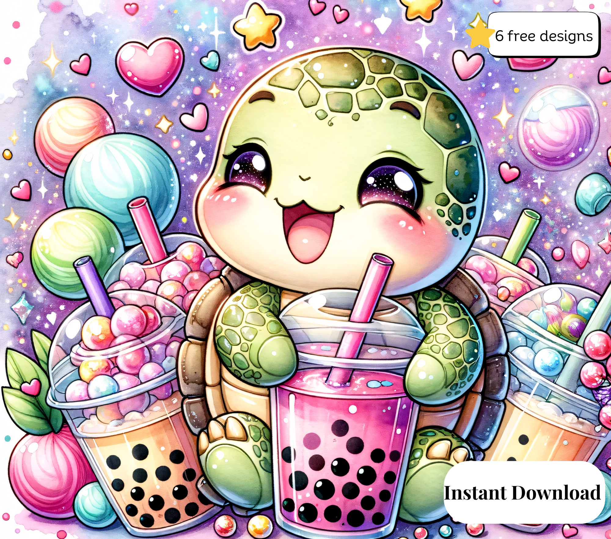 Turtle 20oz. Skinny Tumbler Sublimation Design Digital downloadable PNG