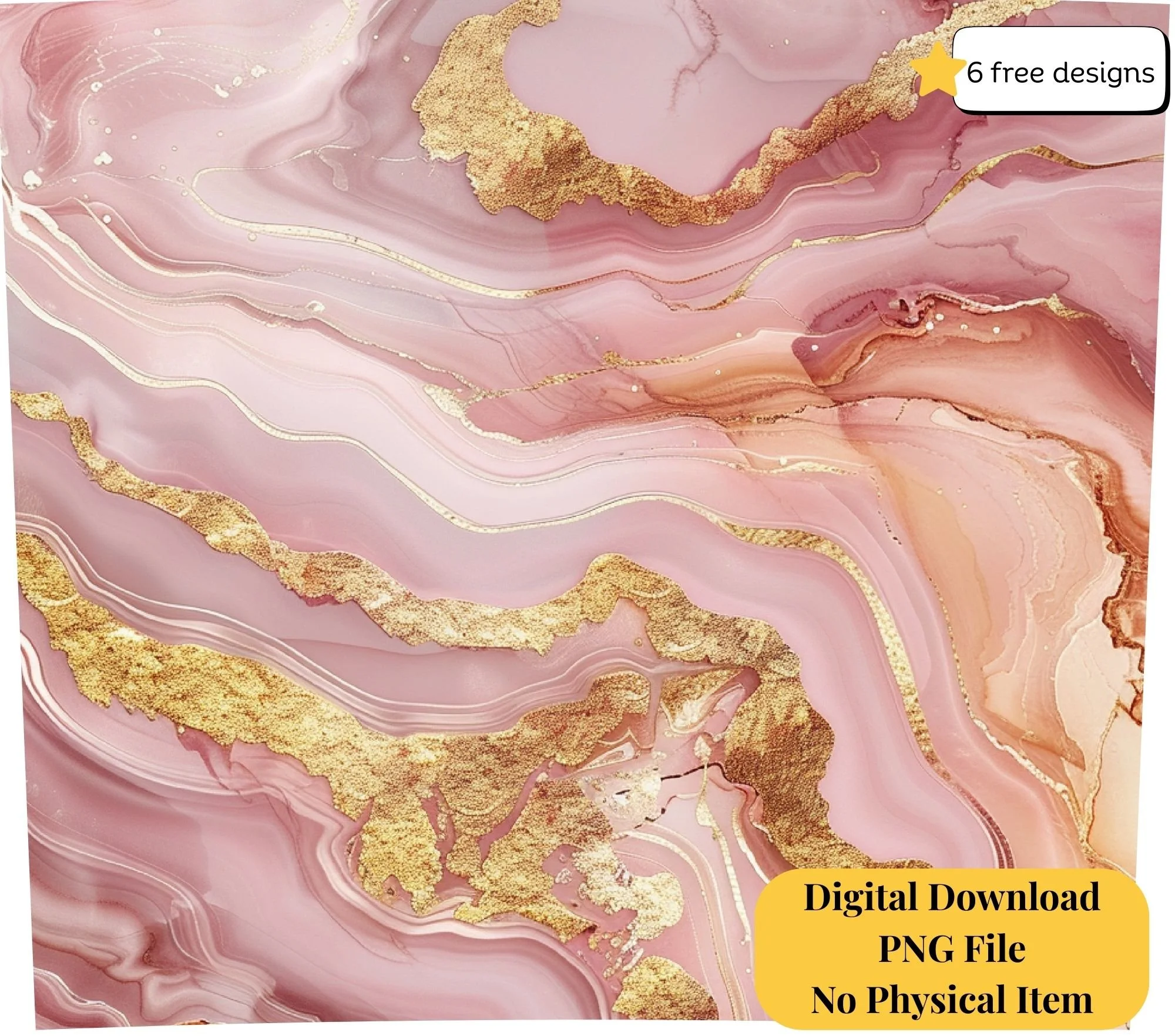 Gold and pink  20oz. Skinny Tumbler Sublimation Design Digital downloadable PNG