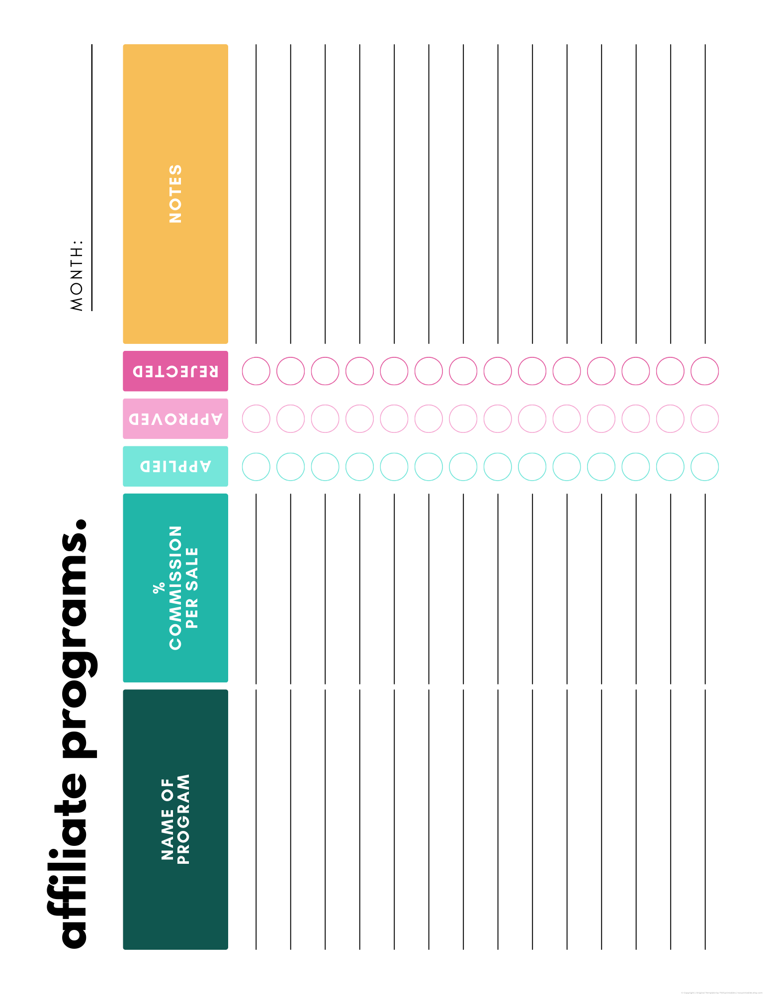 Blog Planner - BRIGHT