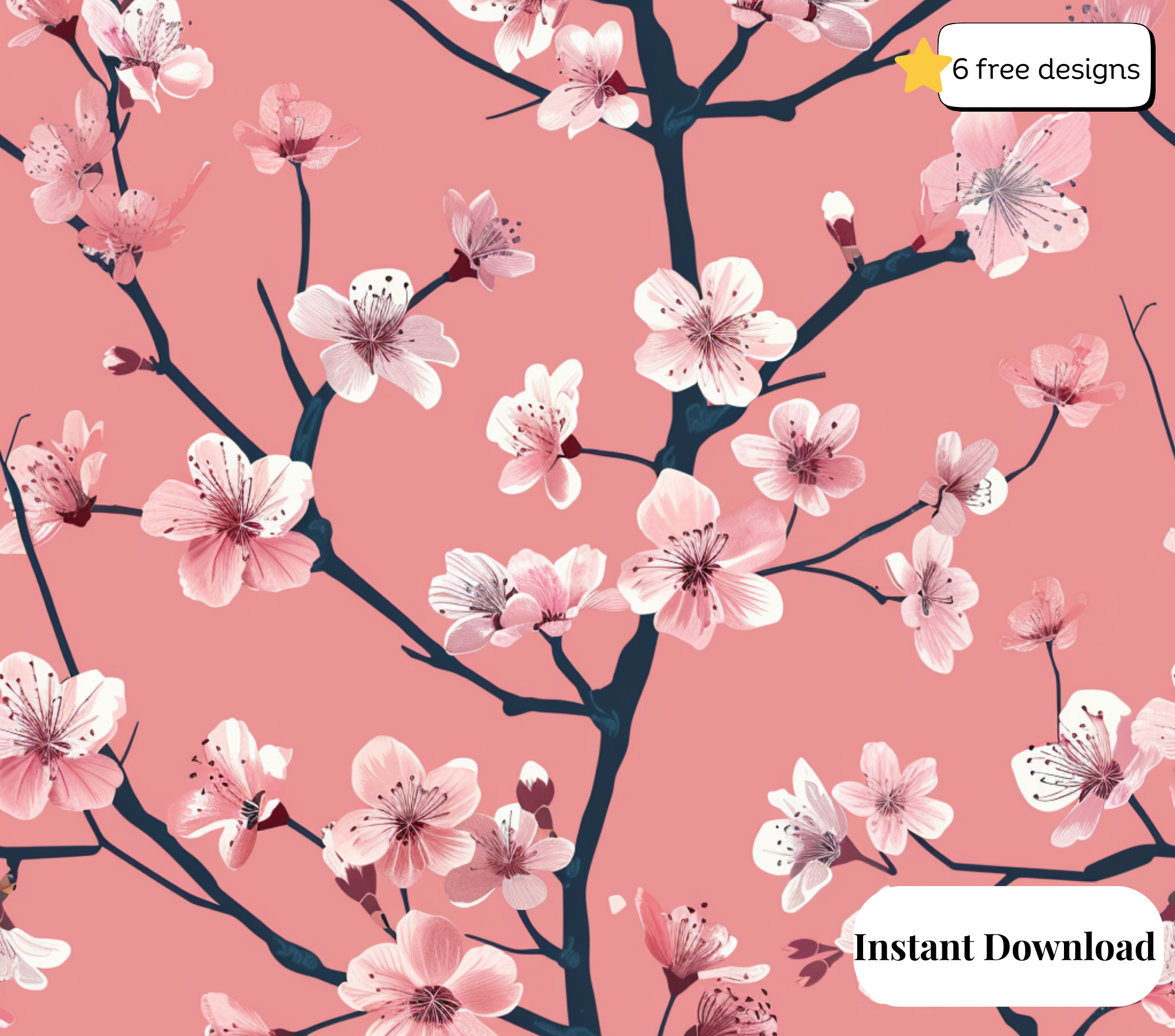 Cherry blossom 20oz. Skinny Tumbler Sublimation Design Digital downloadable PNG