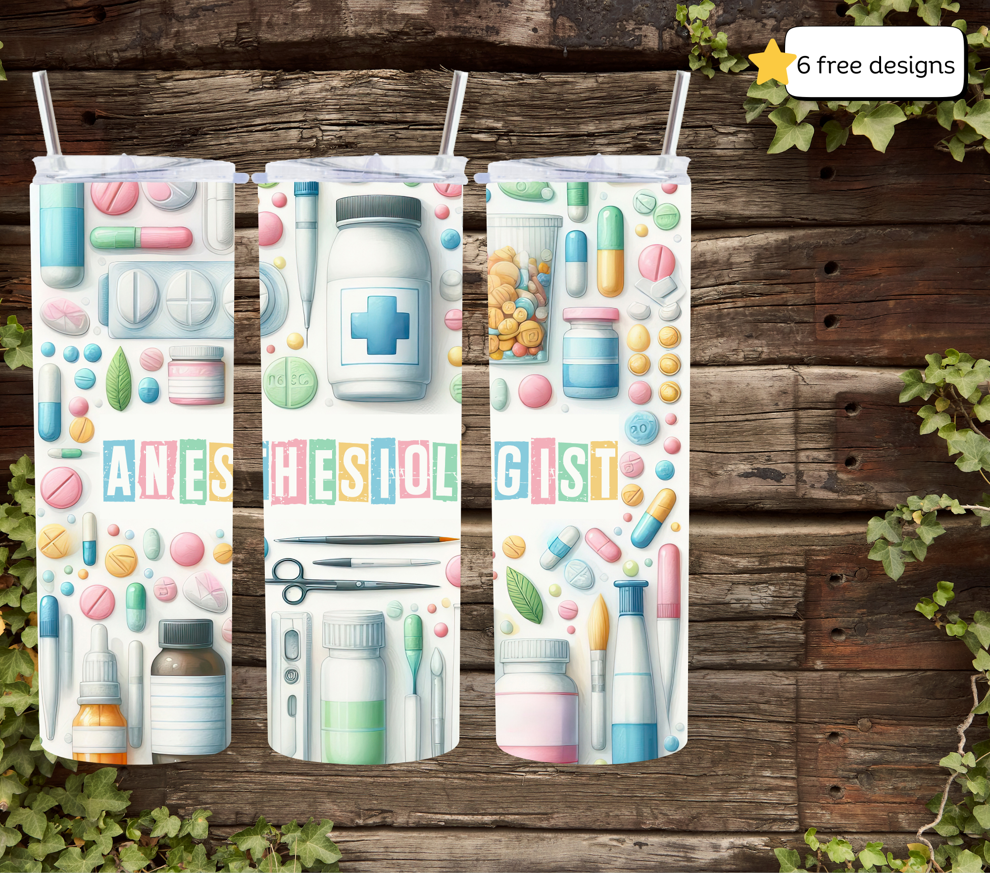 Anesthesiologist tumbler sublimation PNG (Copy) (Copy)