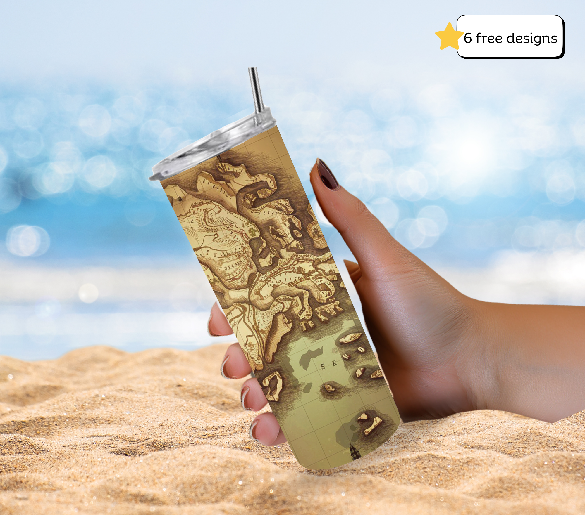 Map and globe 20oz skinny tumbler sublimation PNG (Copy) (Copy)