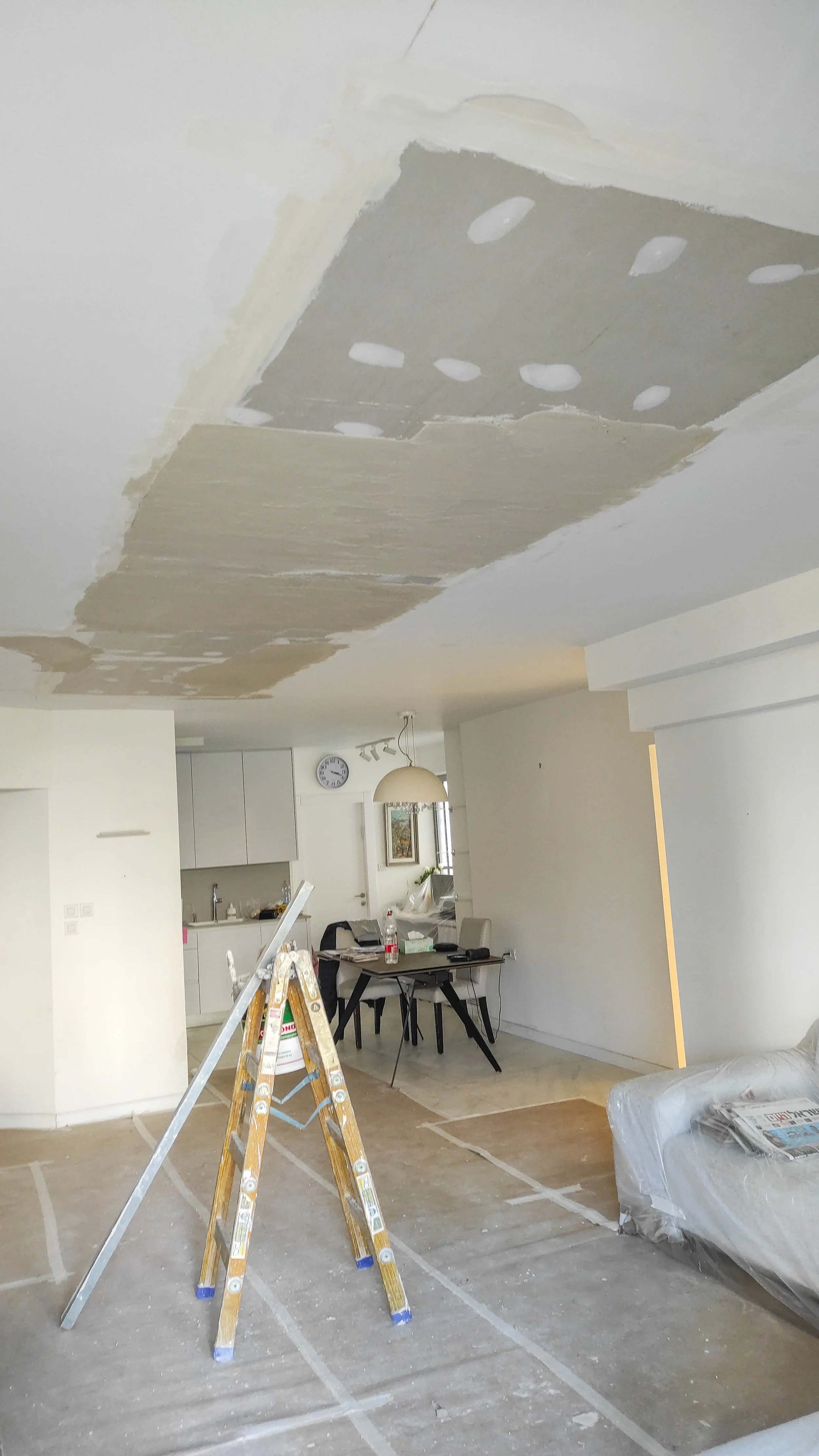 Ceiling drywall repair and patching completed for a residential project in Halifax
