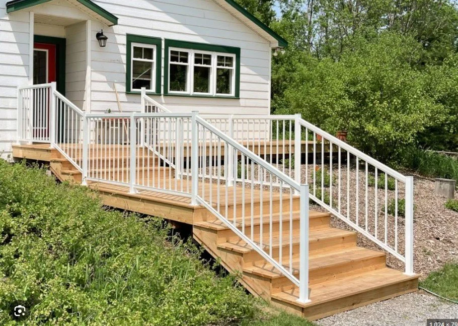 Wheelchair access ramp and safety handrails for aging-in-place home upgrades in Charlottetown PEI