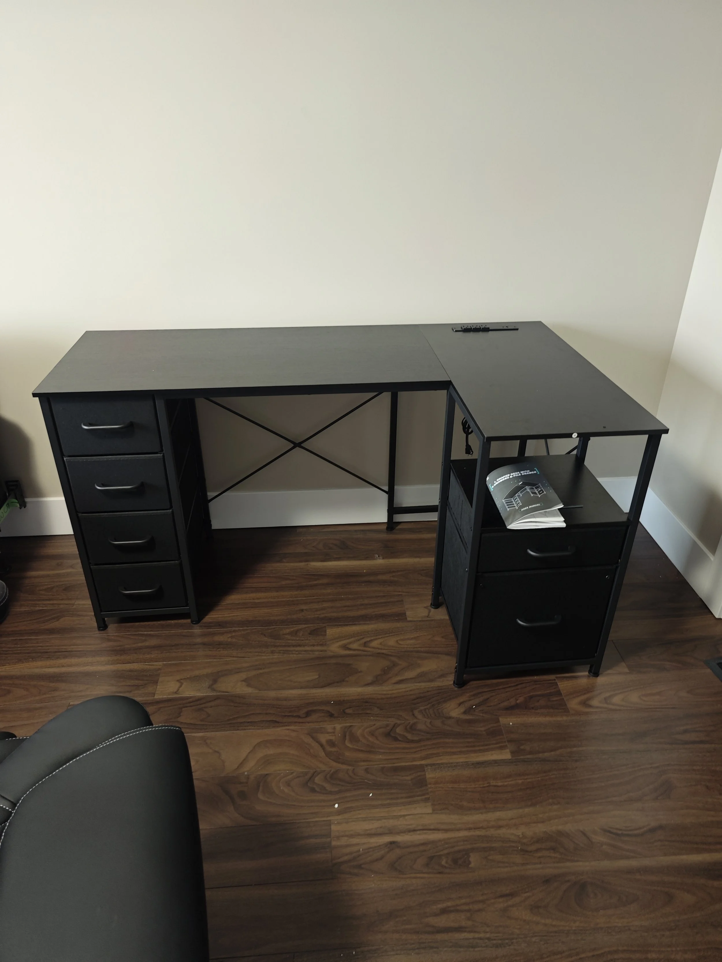 Desk assembly and installation completed in Bedford. Clean setup and ready for use.