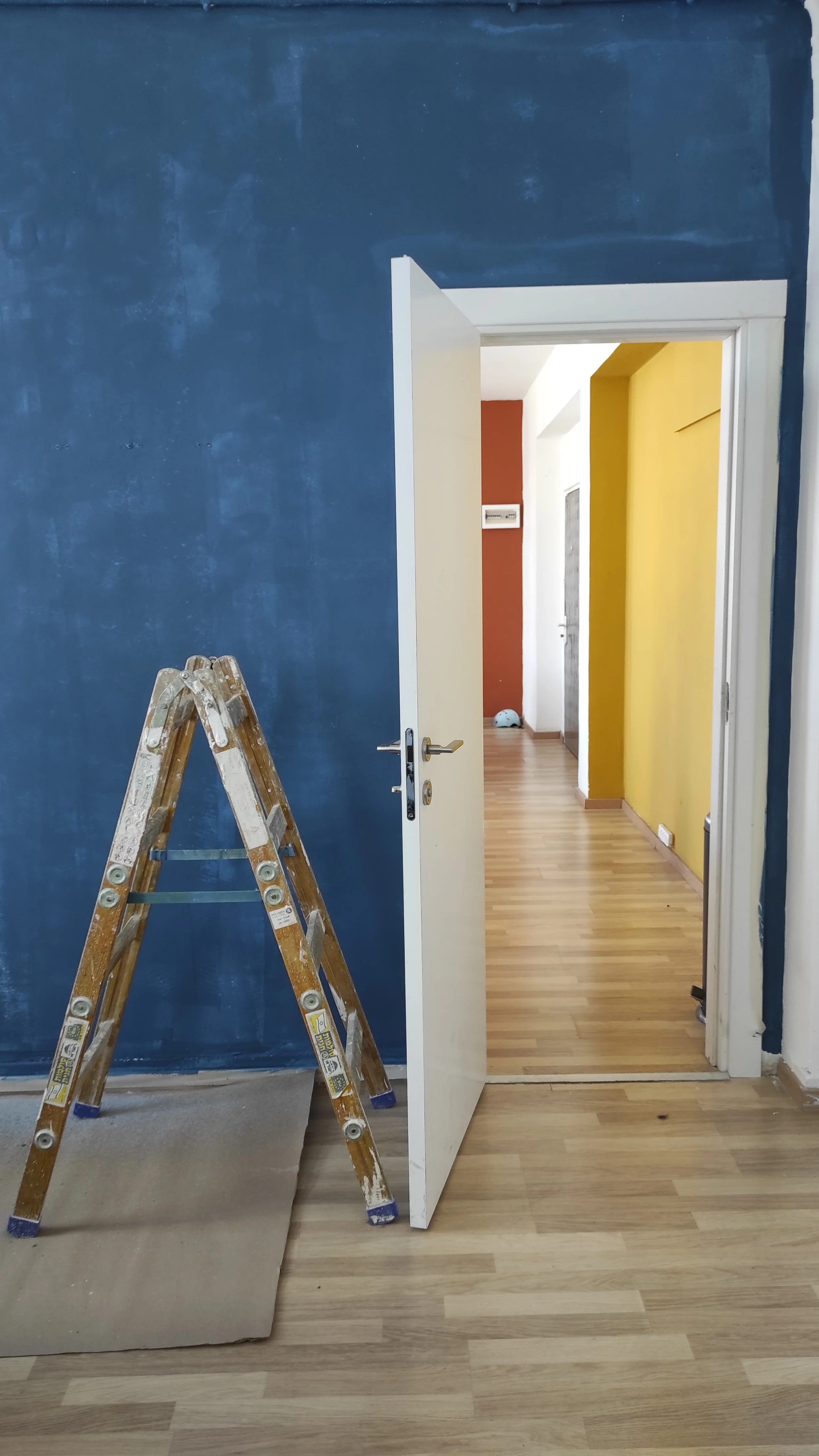 Interior painting project with smooth wall preparation, crisp lines, and a professional finish.