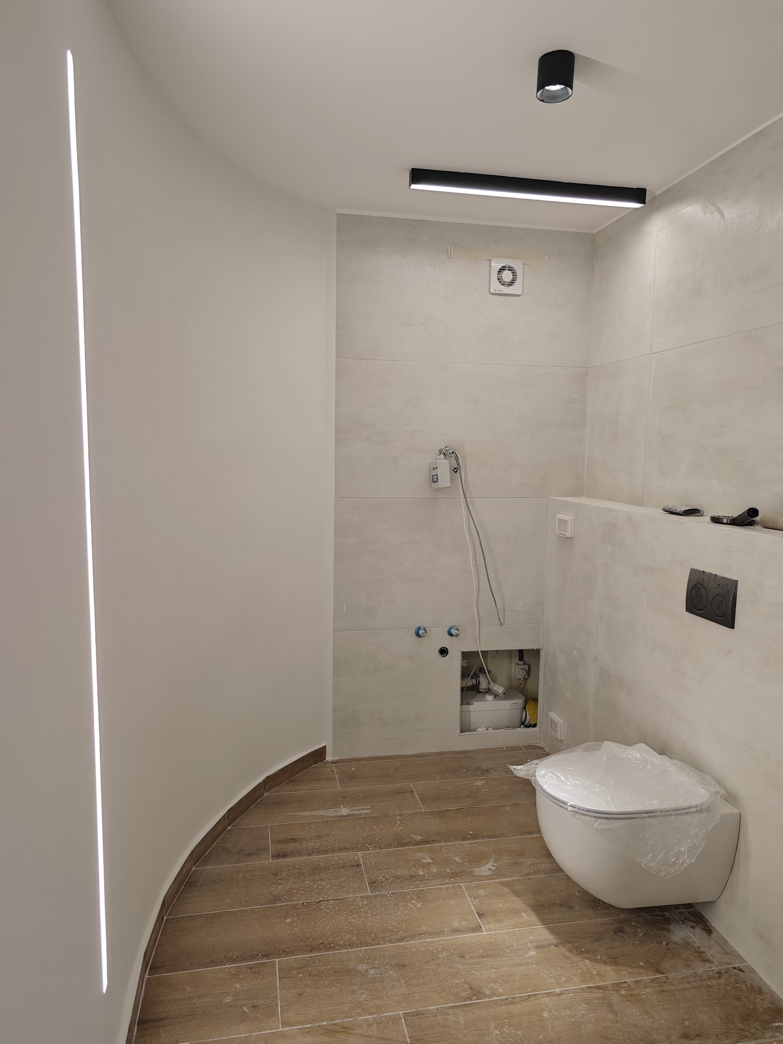 Bathroom repainting completed with clean, moisture-resistant finish for a residential project in Halifax