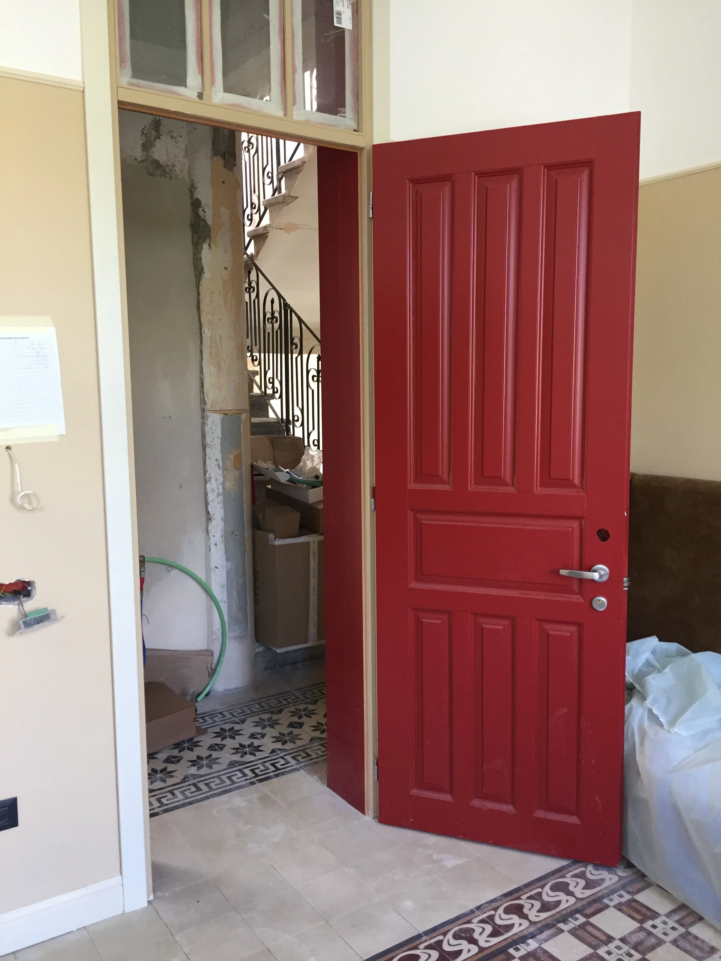 Door repainting completed with clean, durable finish for a residential project in Halifax