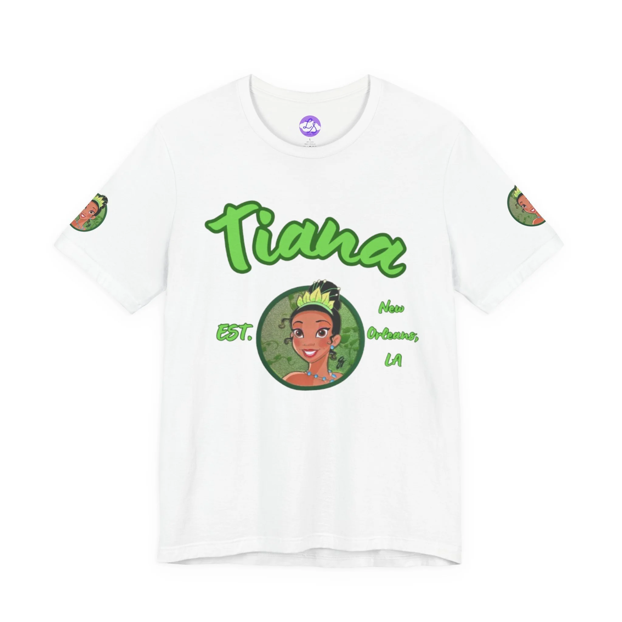 Charming Tiana Graphic Tee, Princess Shirt, Unisex Short Sleeve, Gift for Fans, Birthday, Celebration