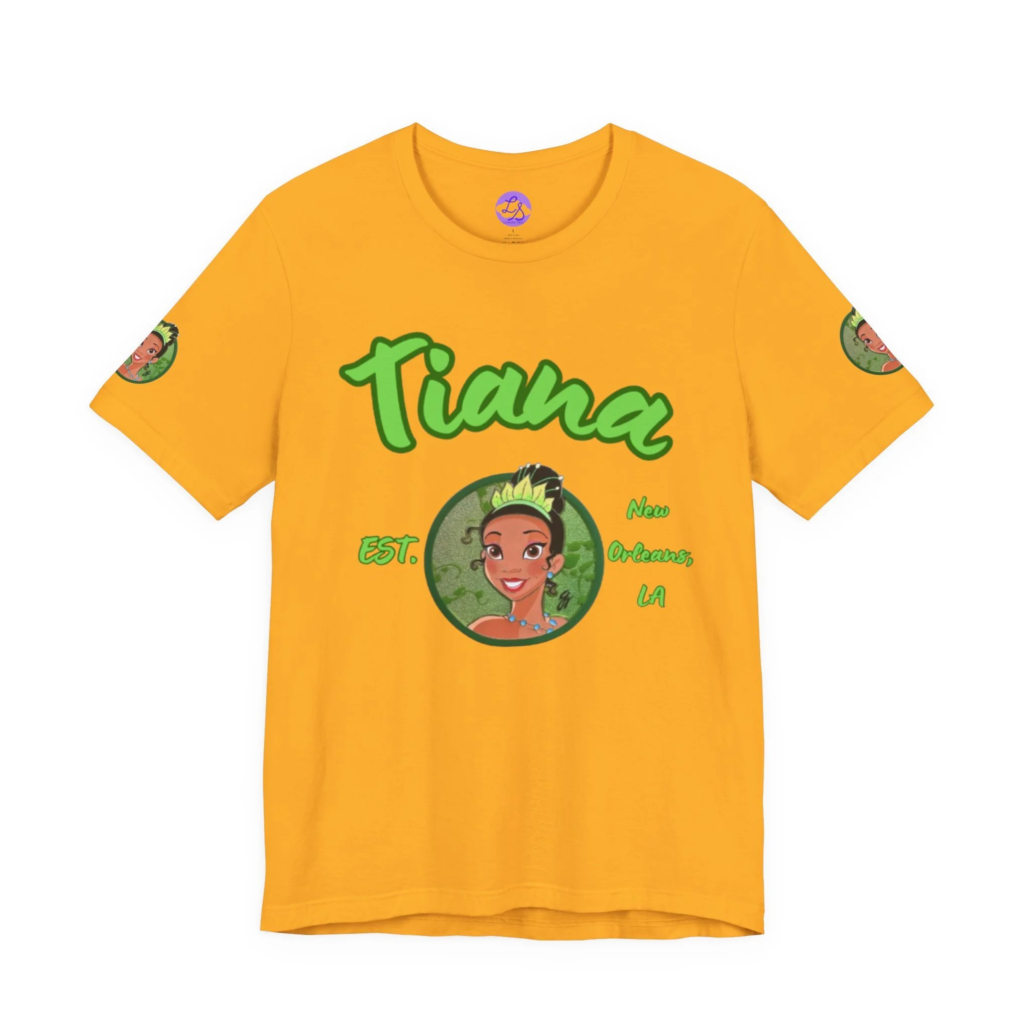 Charming Tiana Graphic Tee, Princess Shirt, Unisex Short Sleeve, Gift for Fans, Birthday, Celebration