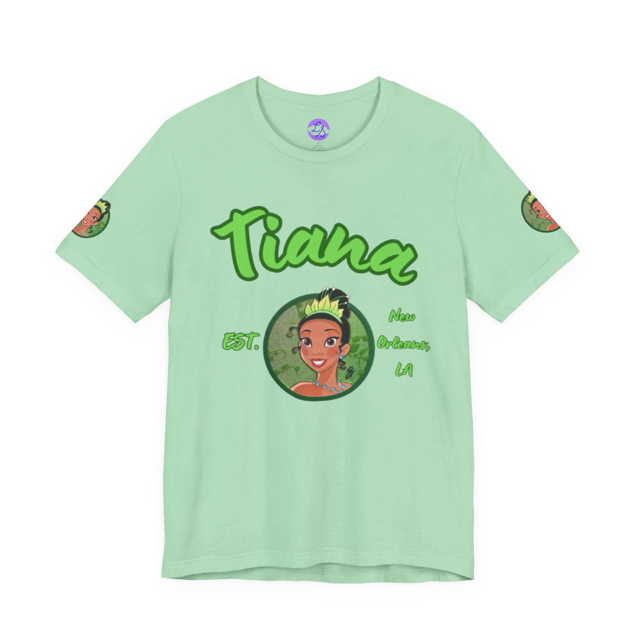 Charming Tiana Graphic Tee, Princess Shirt, Unisex Short Sleeve, Gift for Fans, Birthday, Celebration