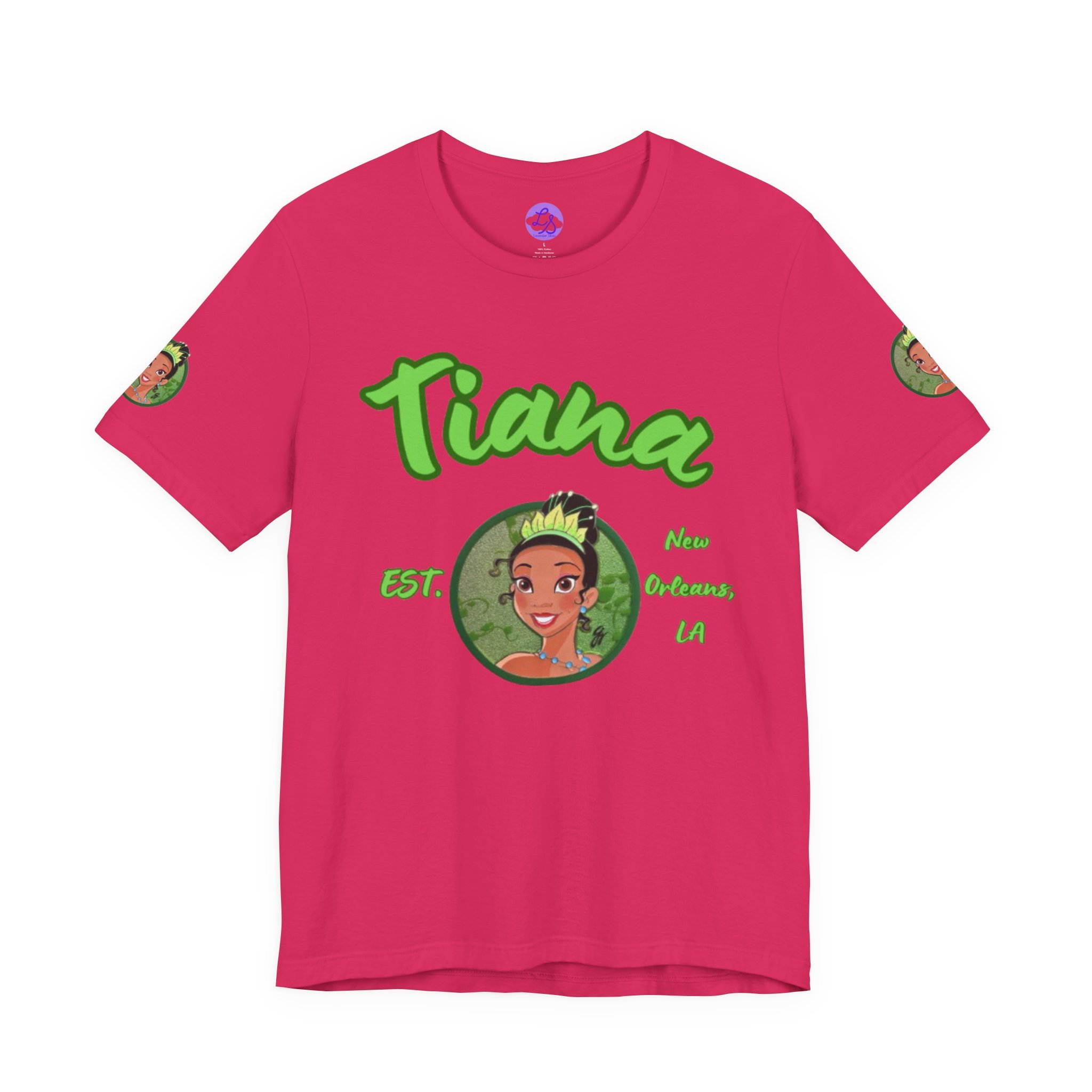 Charming Tiana Graphic Tee, Princess Shirt, Unisex Short Sleeve, Gift for Fans, Birthday, Celebration