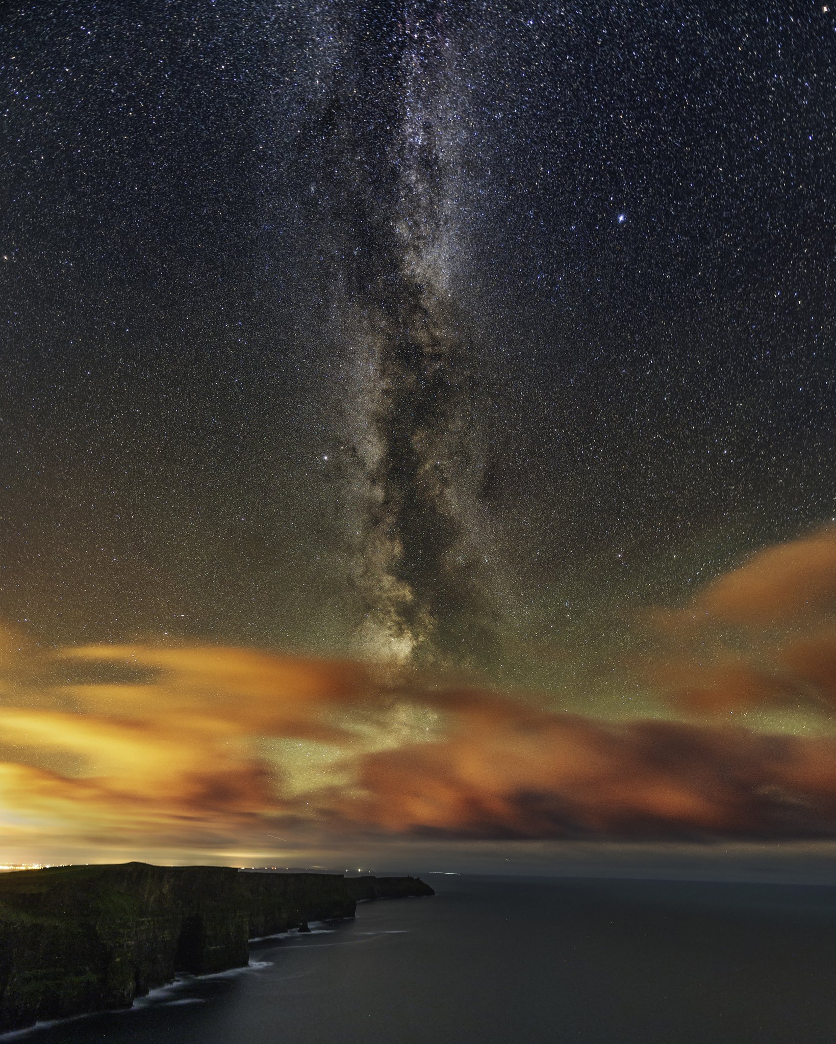 Milky Way over the Cliffs of Moher