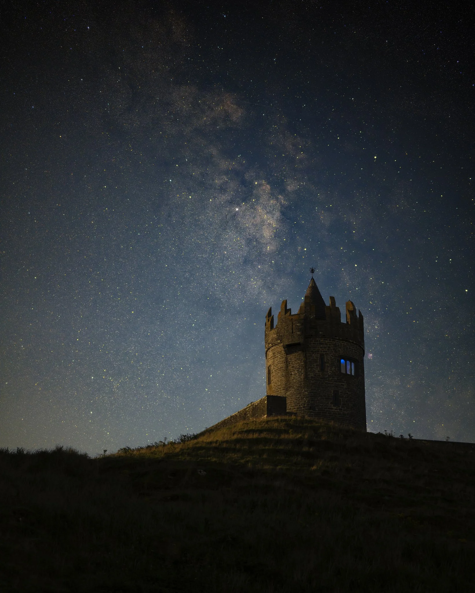 Milky Way falling on Dunguaire Castle