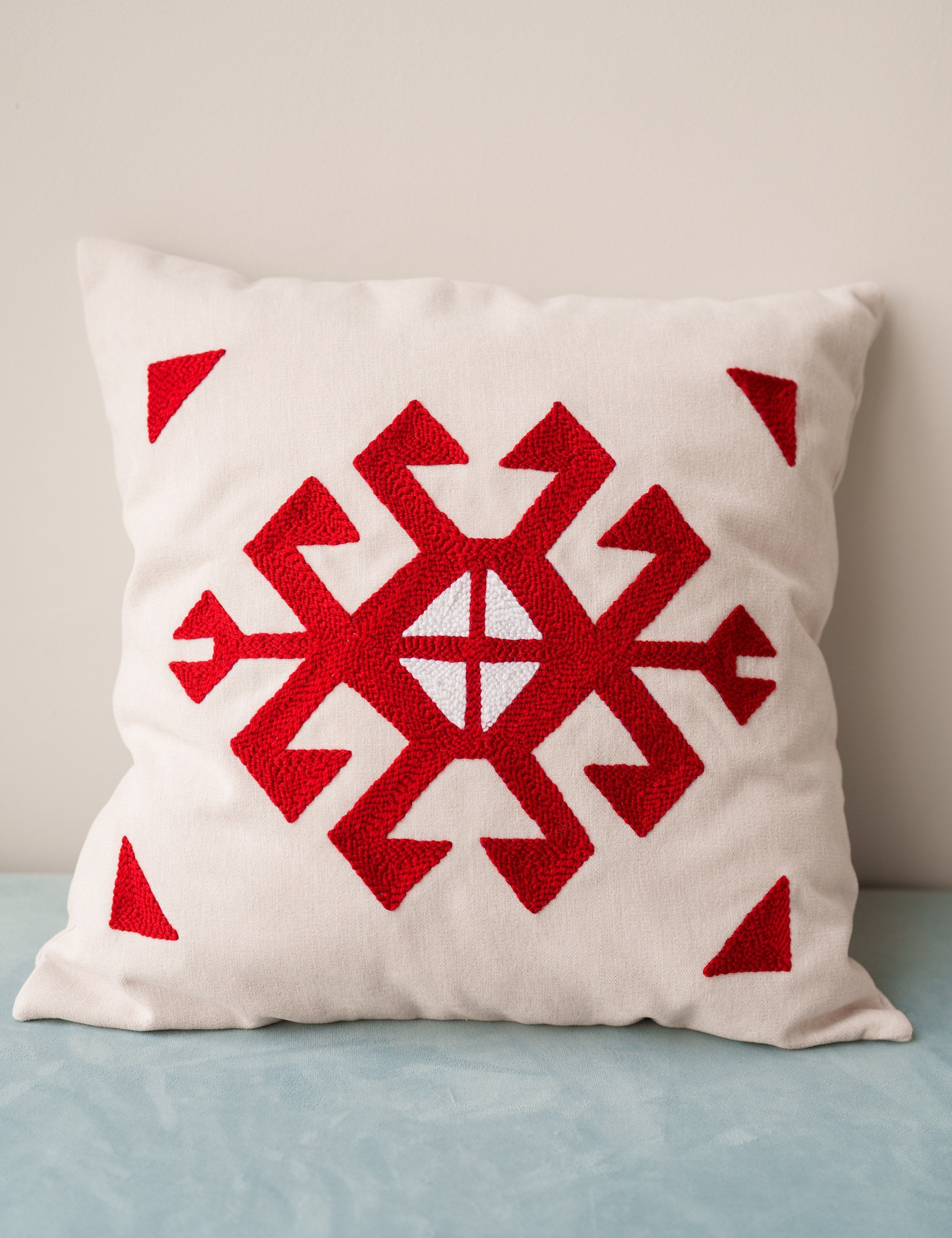 Embroidered pillow case with Armenian pattern (20 x 20 in) 2.jpg
