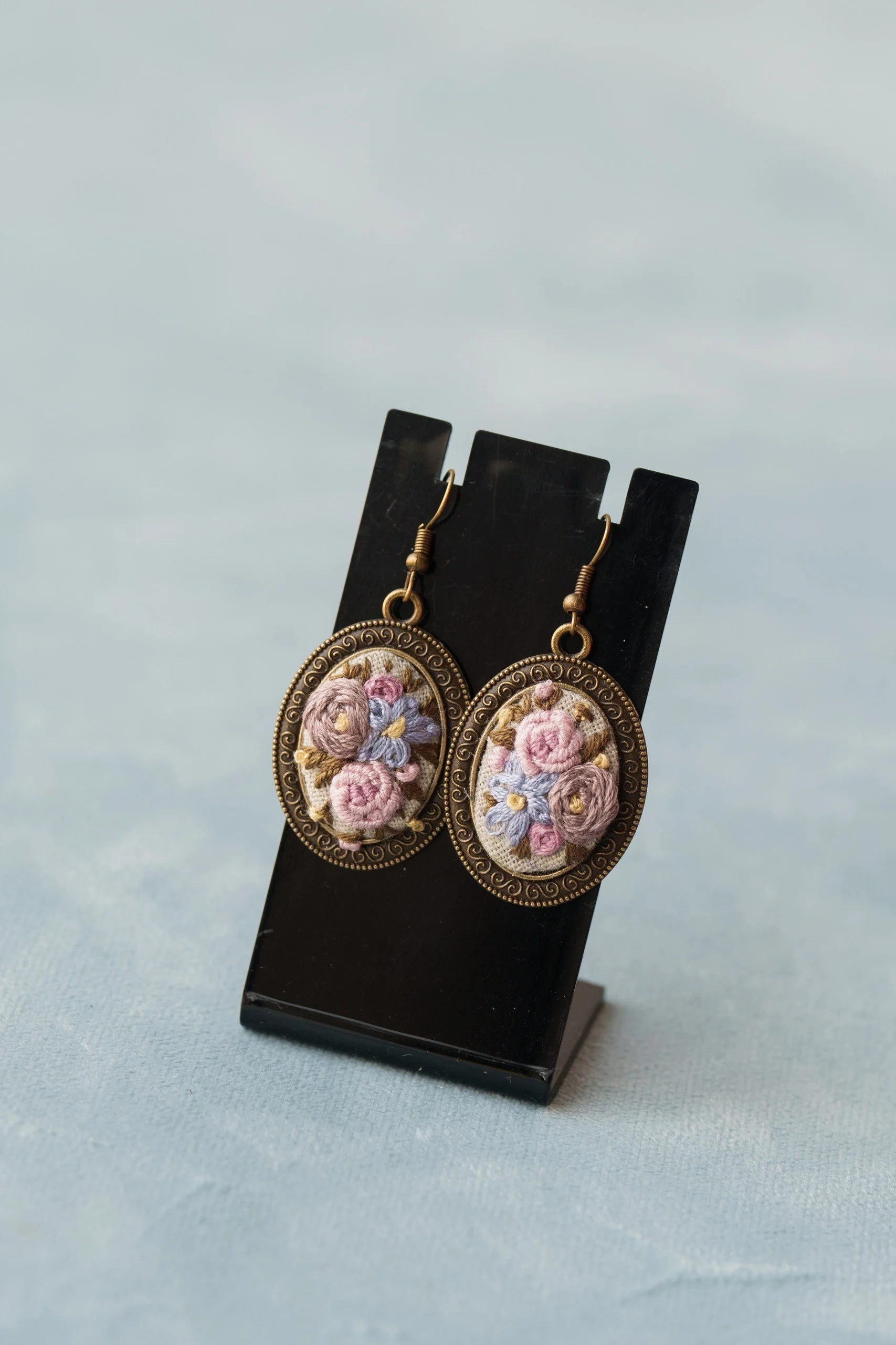 Pastel flowers embroidered earrings.jpg