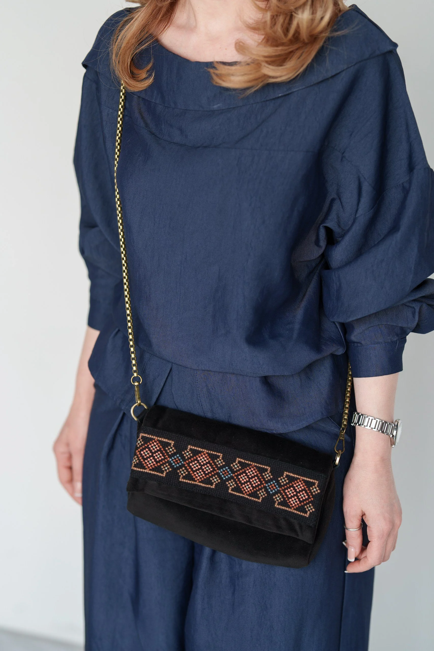 Small Rectangular Embroidered Purse