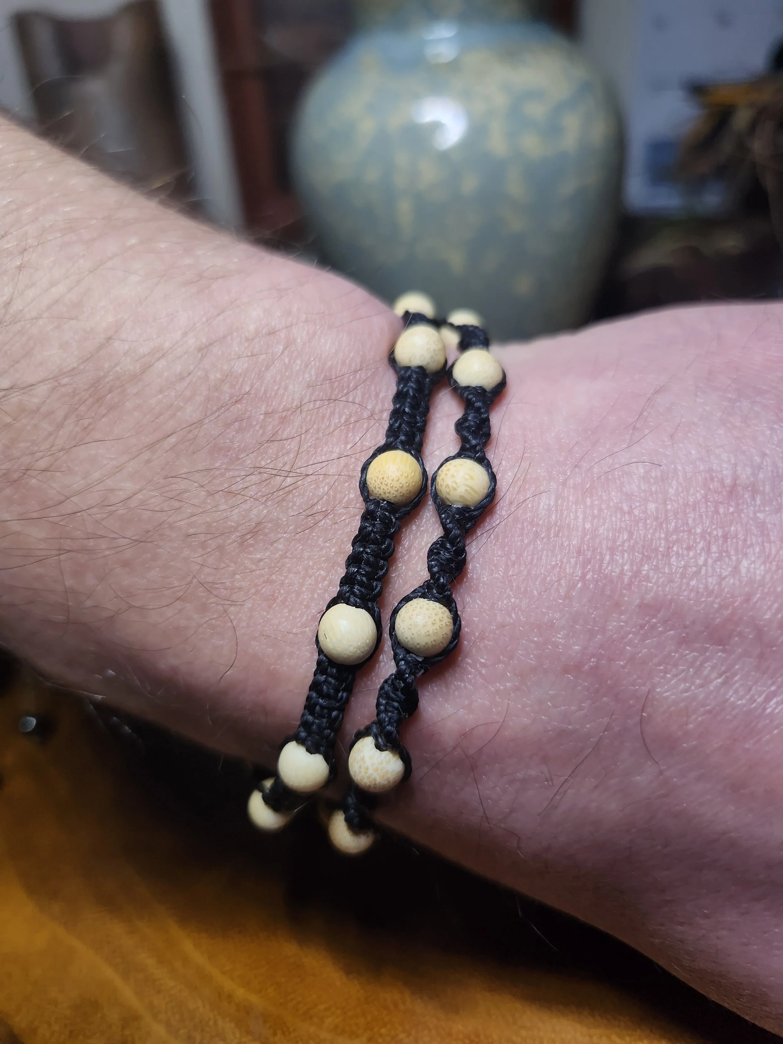 Simple Bracelet with Bamboo Beads