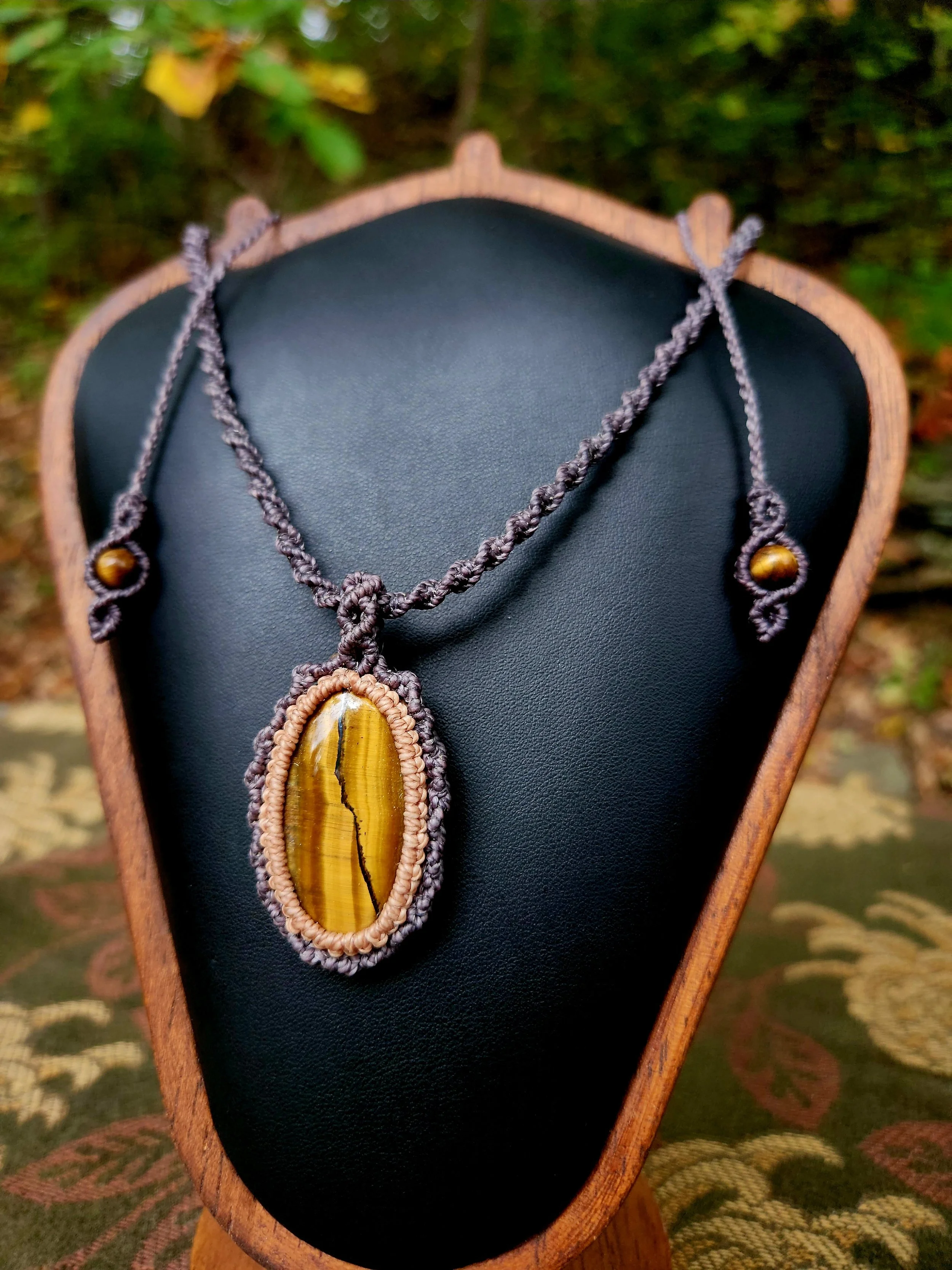 Tiger Eye Helix Necklace