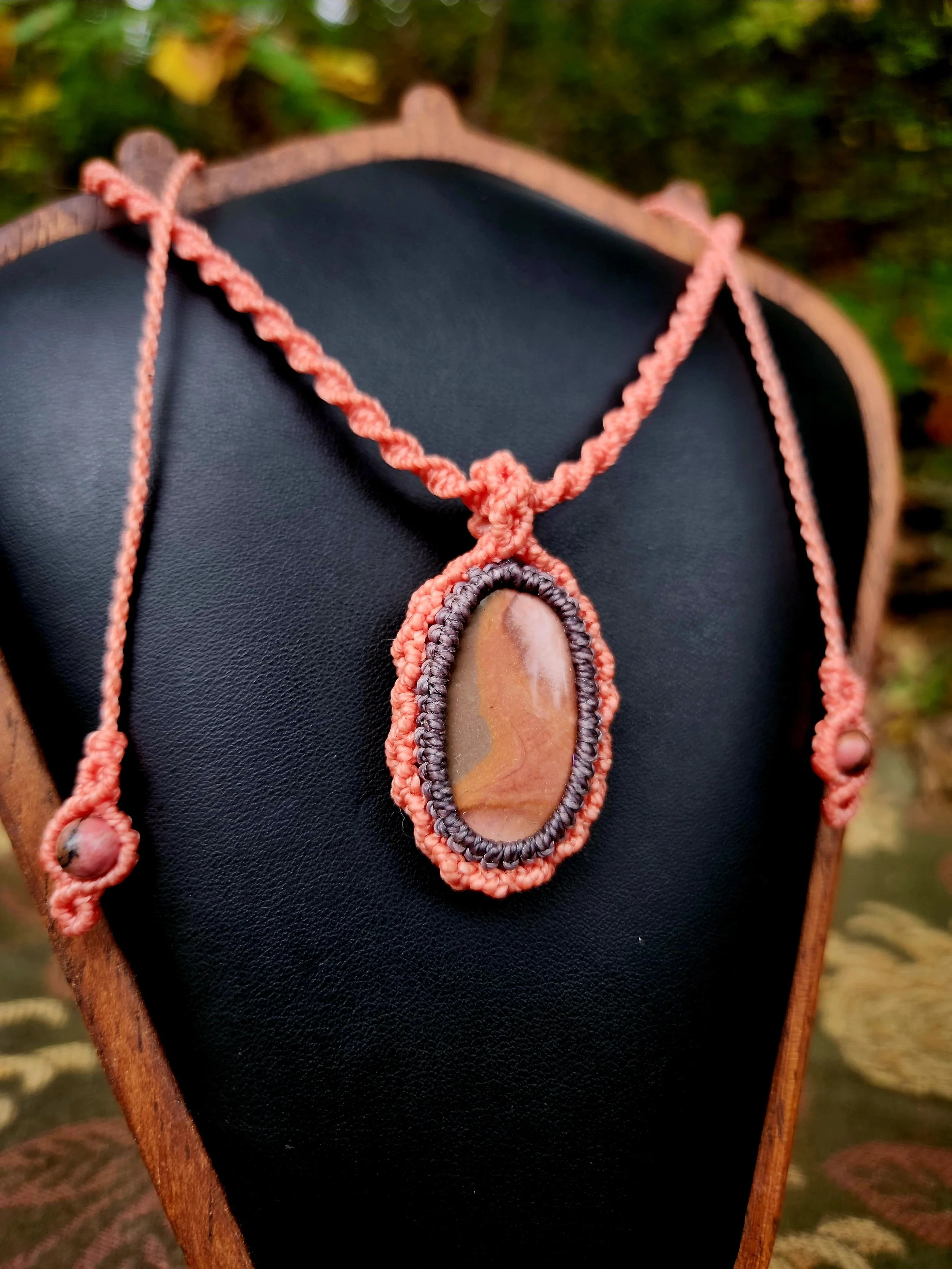 Jasper Helix Necklace