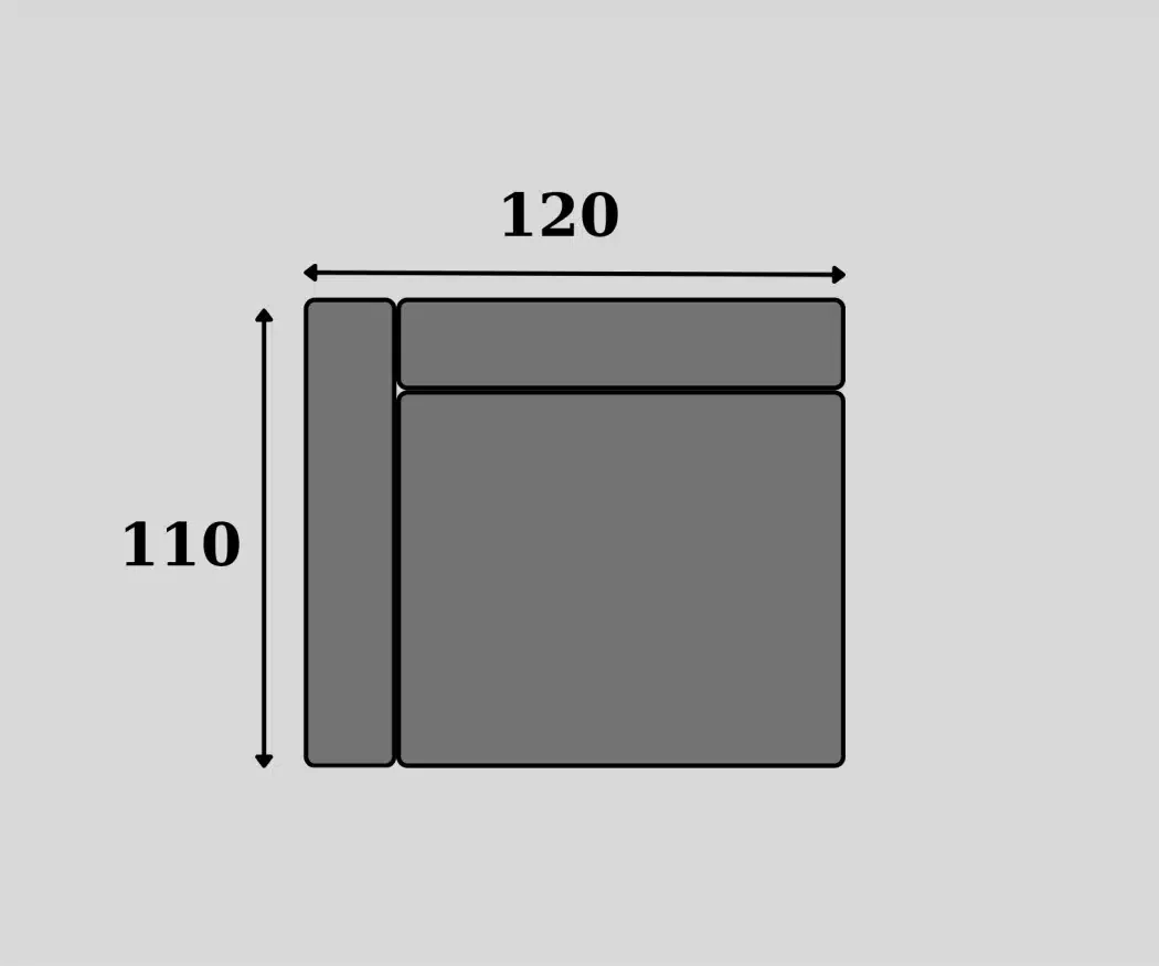 Technical sofa design model freedom nr.5
