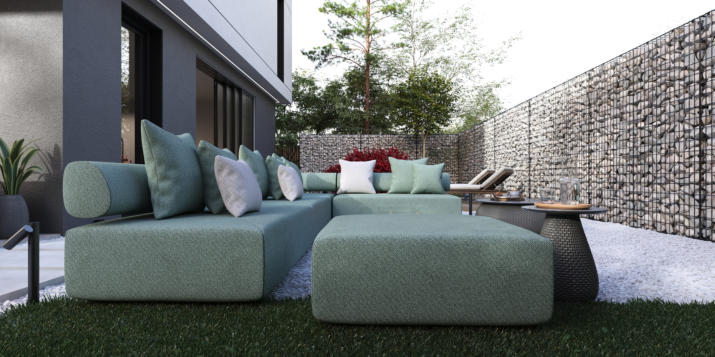Luxury outdoor furniture model aqua rest.
