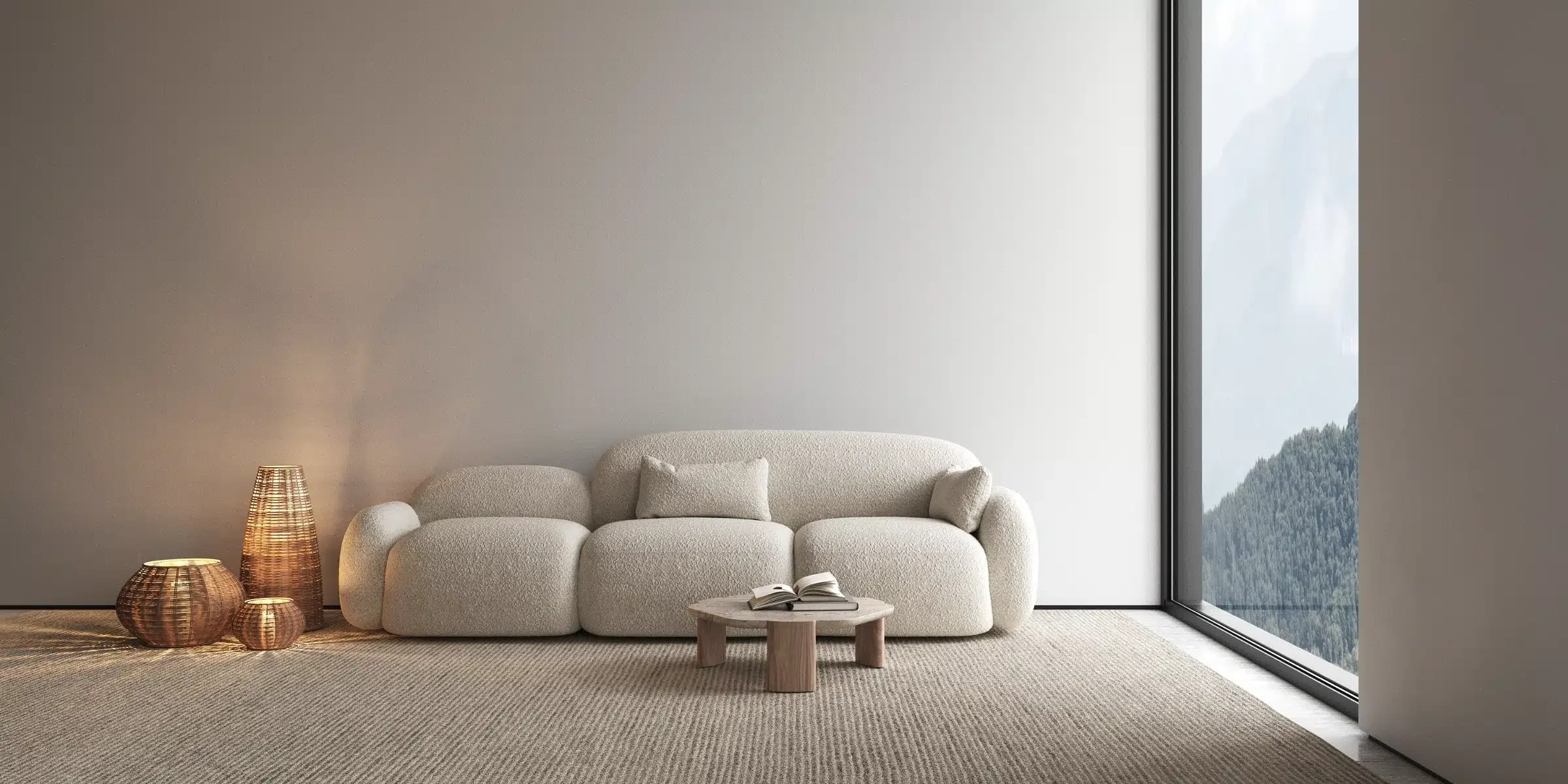 Modern sofa, model cloud.