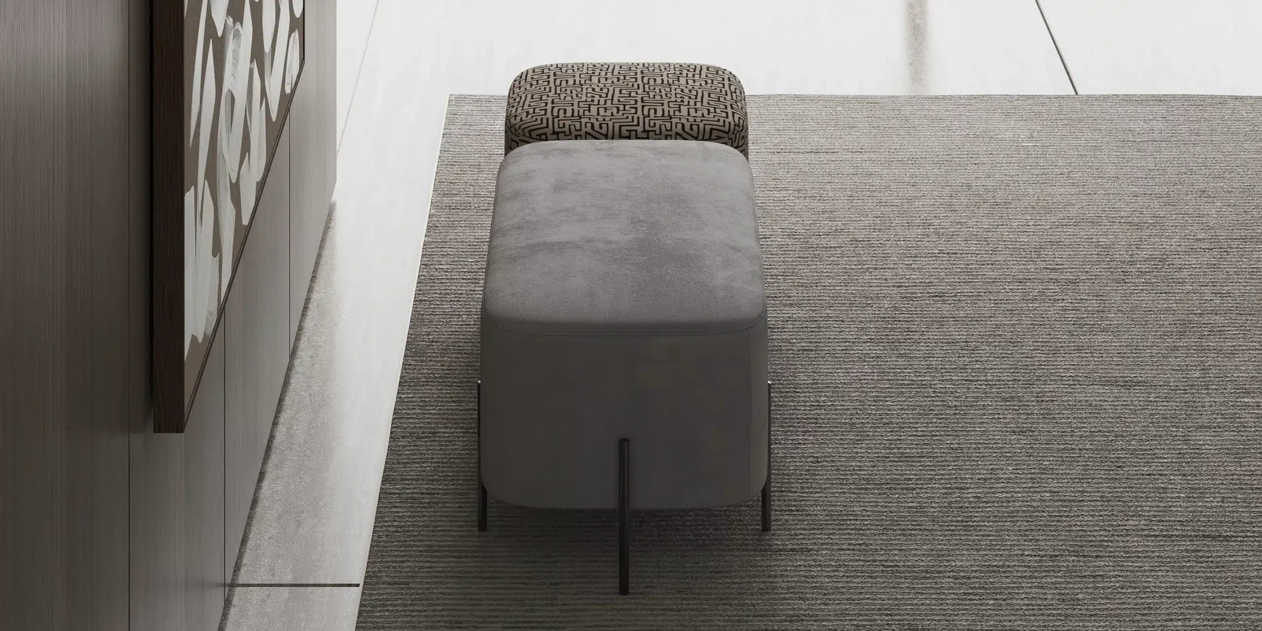 Premium pouf, model belle pouf design.