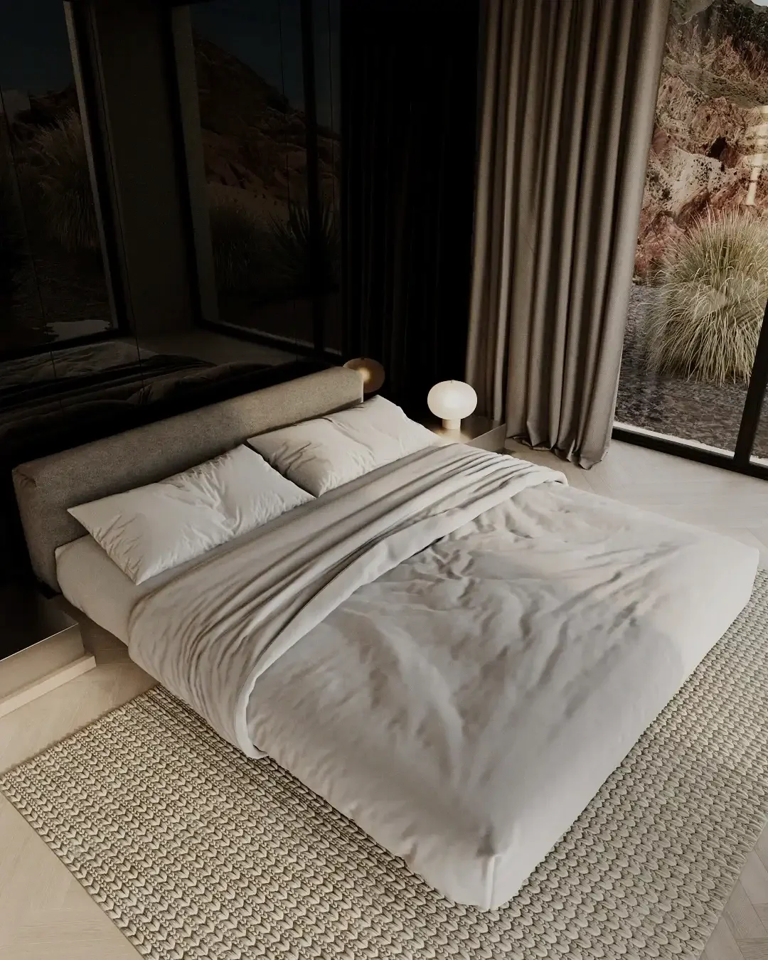 Luxury floating bed model aero.
