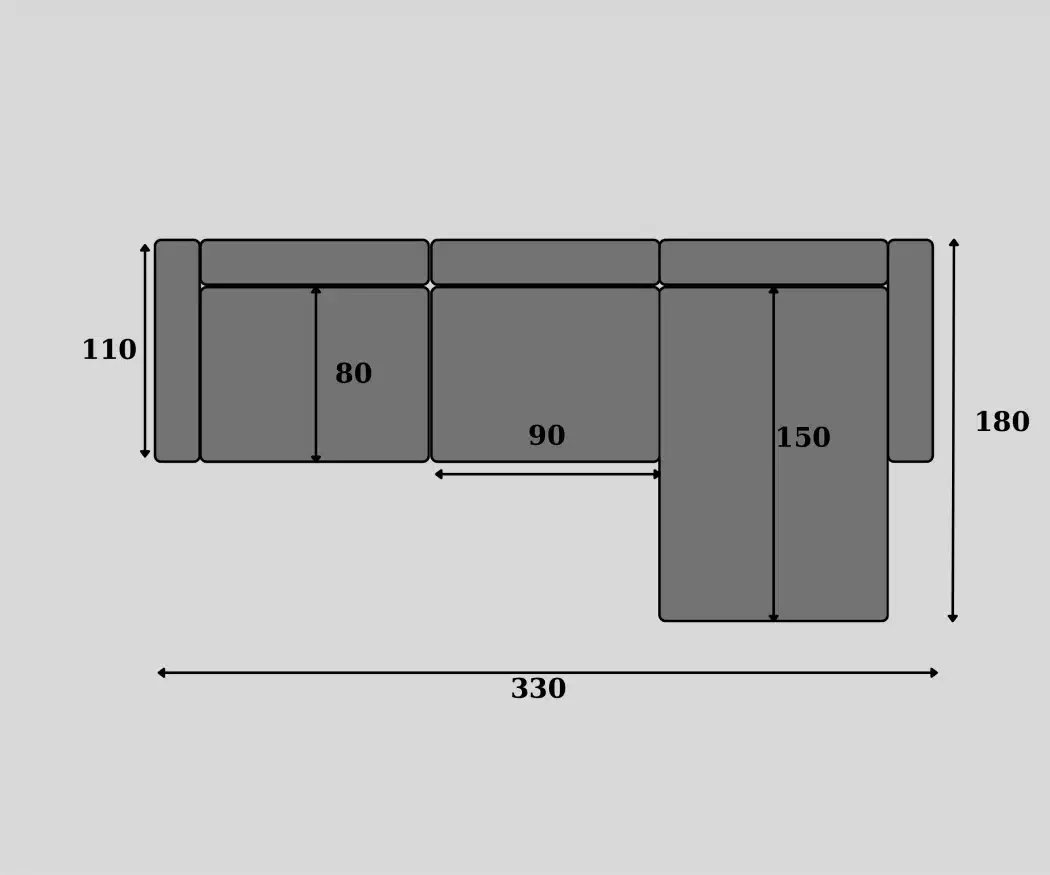 Design your sofa, technical design detail model sofa belle soft nr 9.