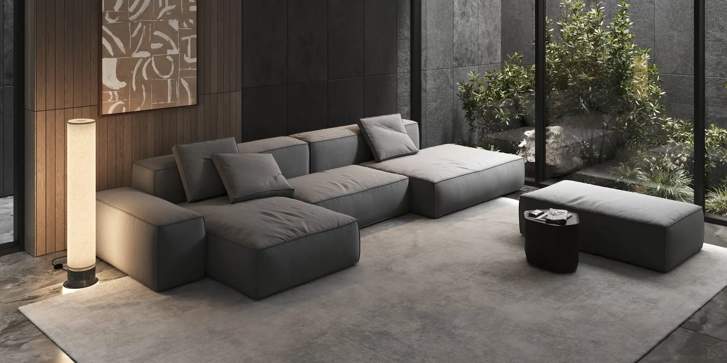 Interior design with the modern belle soft sofa.