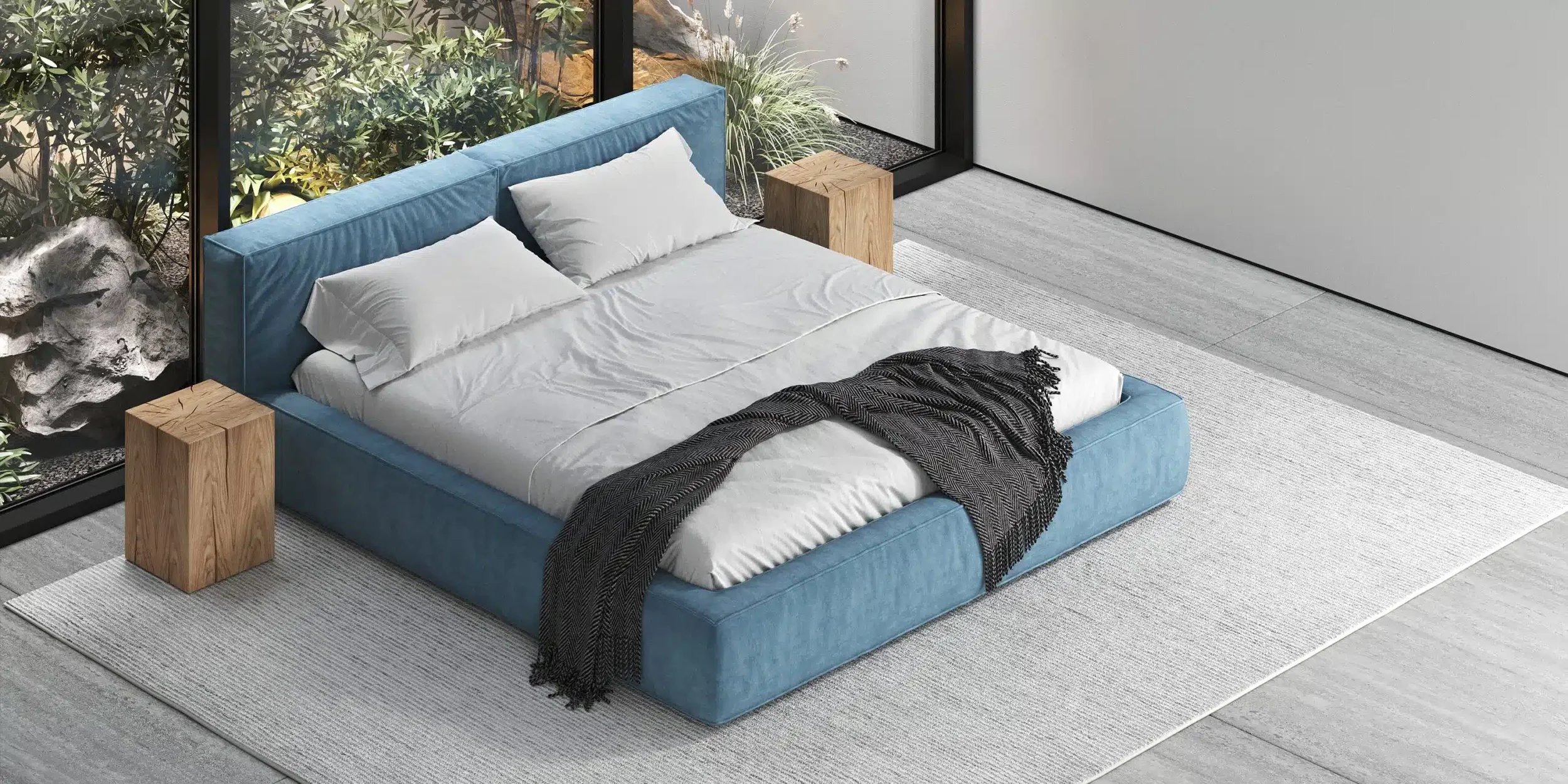 Single bed, double bed, king bed, model bed Belle Bloom.