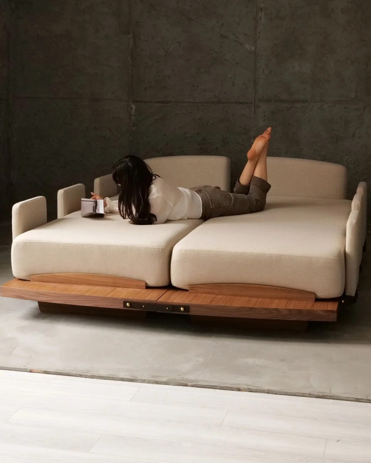 Custom made piece of furniture, bespoke sofa manufactured by sofa belle.