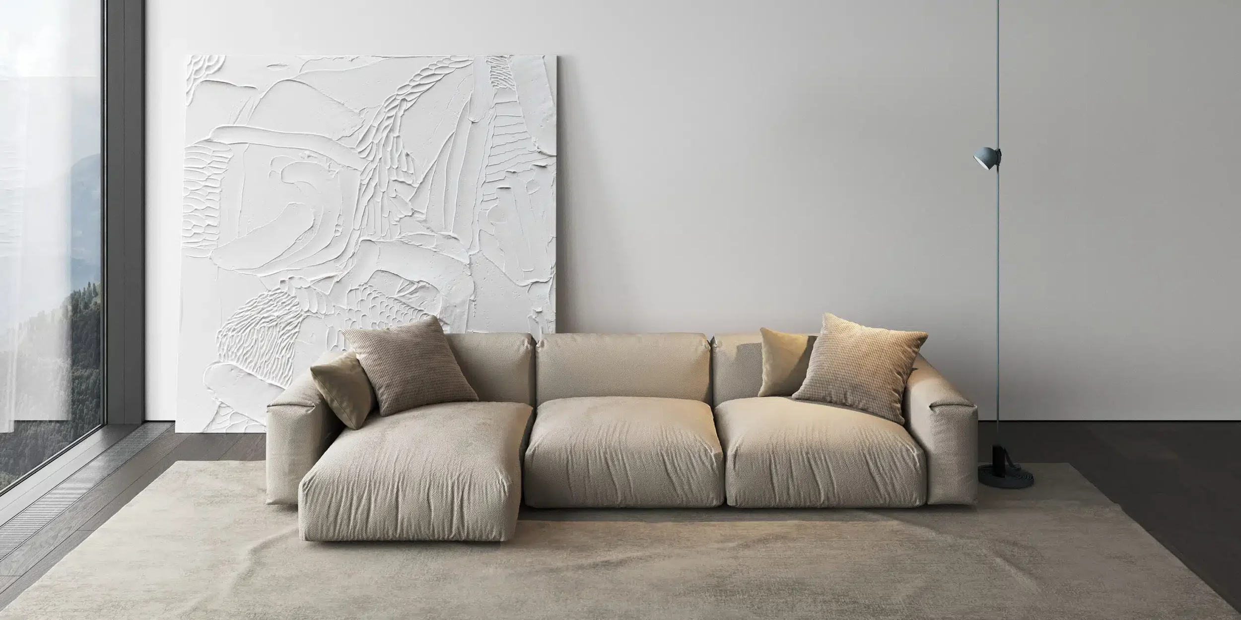 Sofa model free comfort, comfy sofa design for modern interiors.
