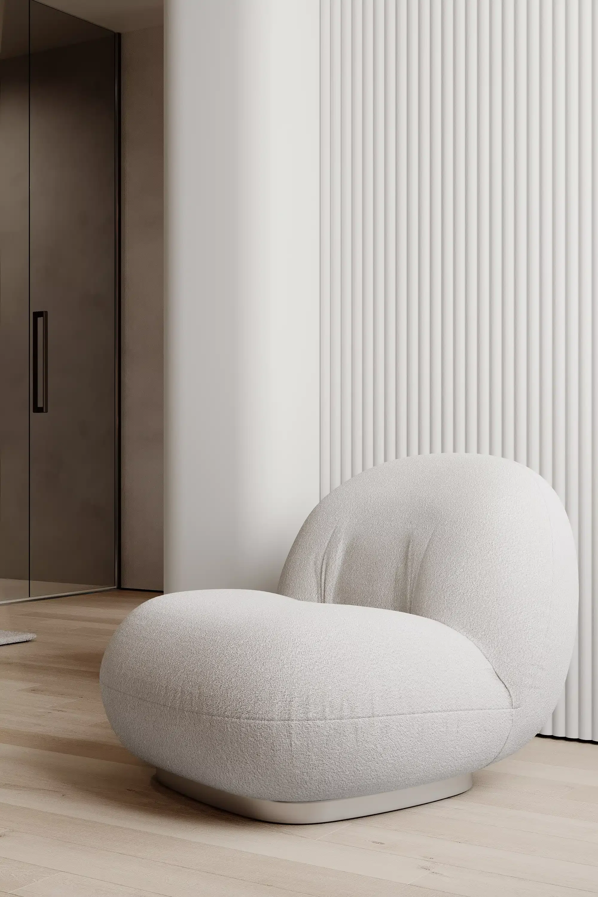 New armchair design collection, bespoke chair model iris.