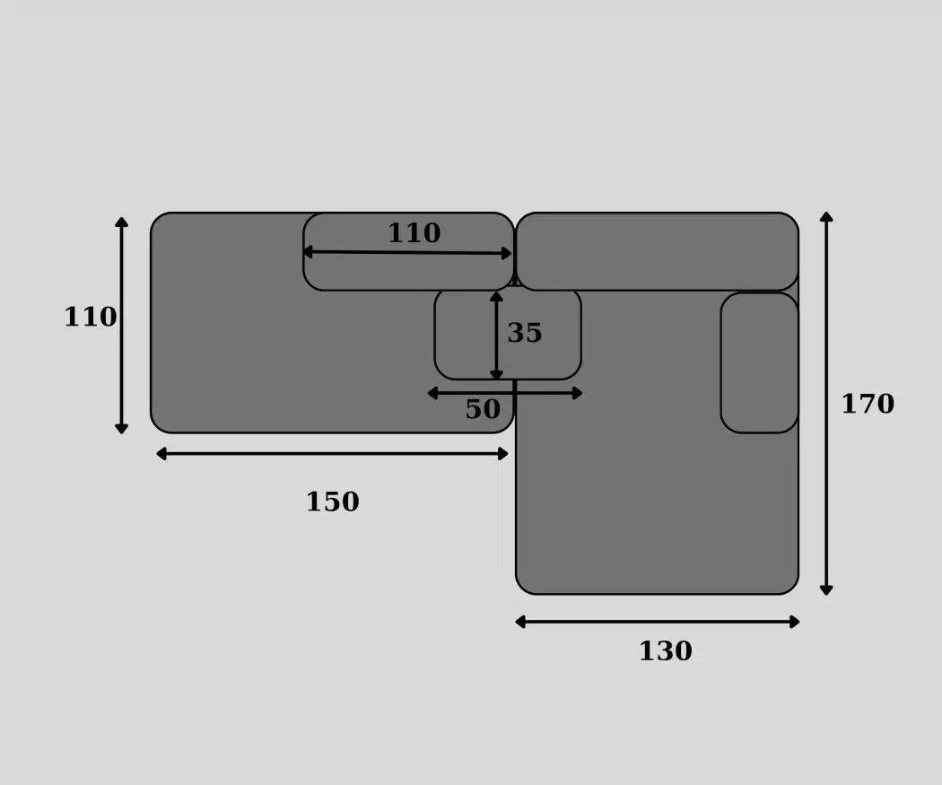 Technical configurator sofa nr.9, sofa design model Life.