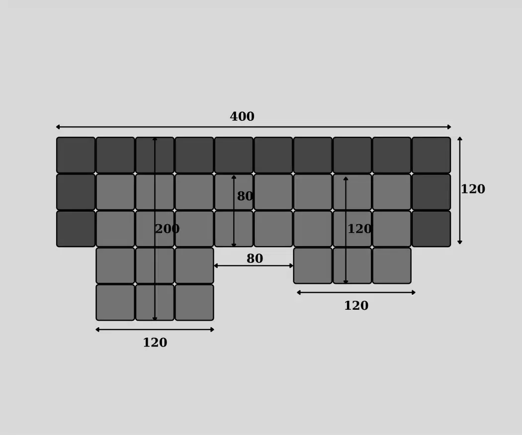 Technical sofa design model imperial nr.10