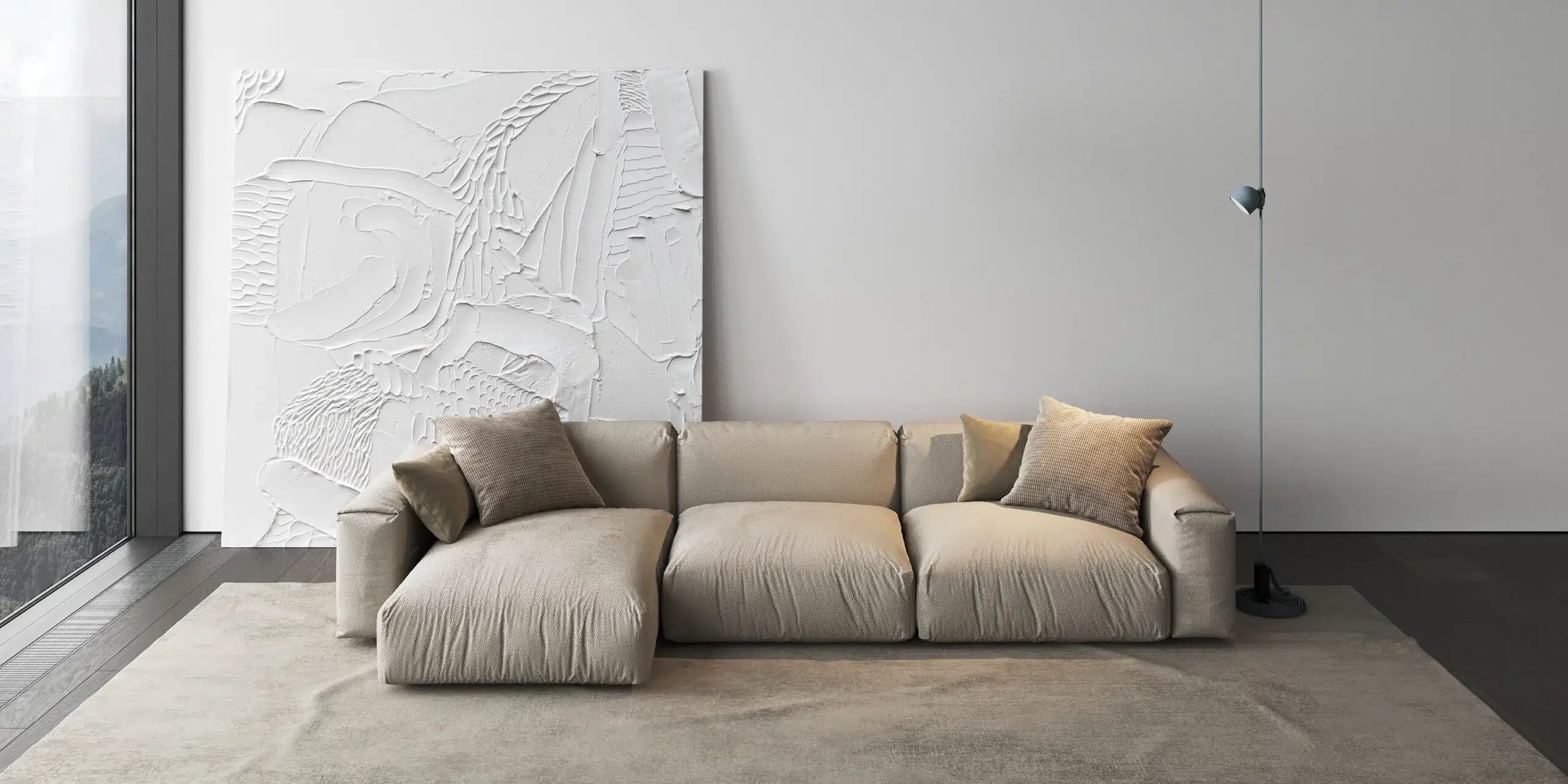 New collection, sofa design free comfort.