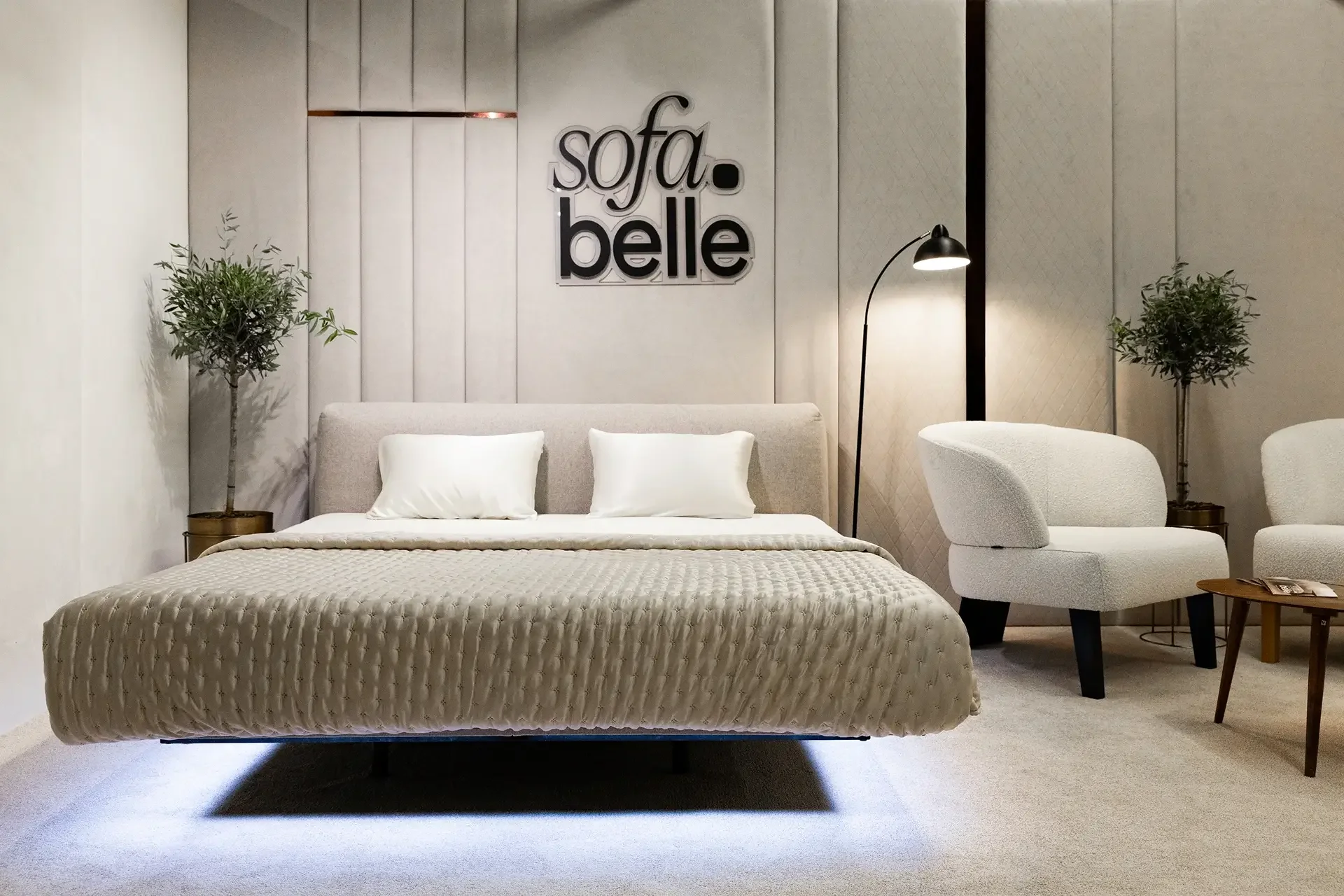 Aero bed model, bespoke floating bed design.