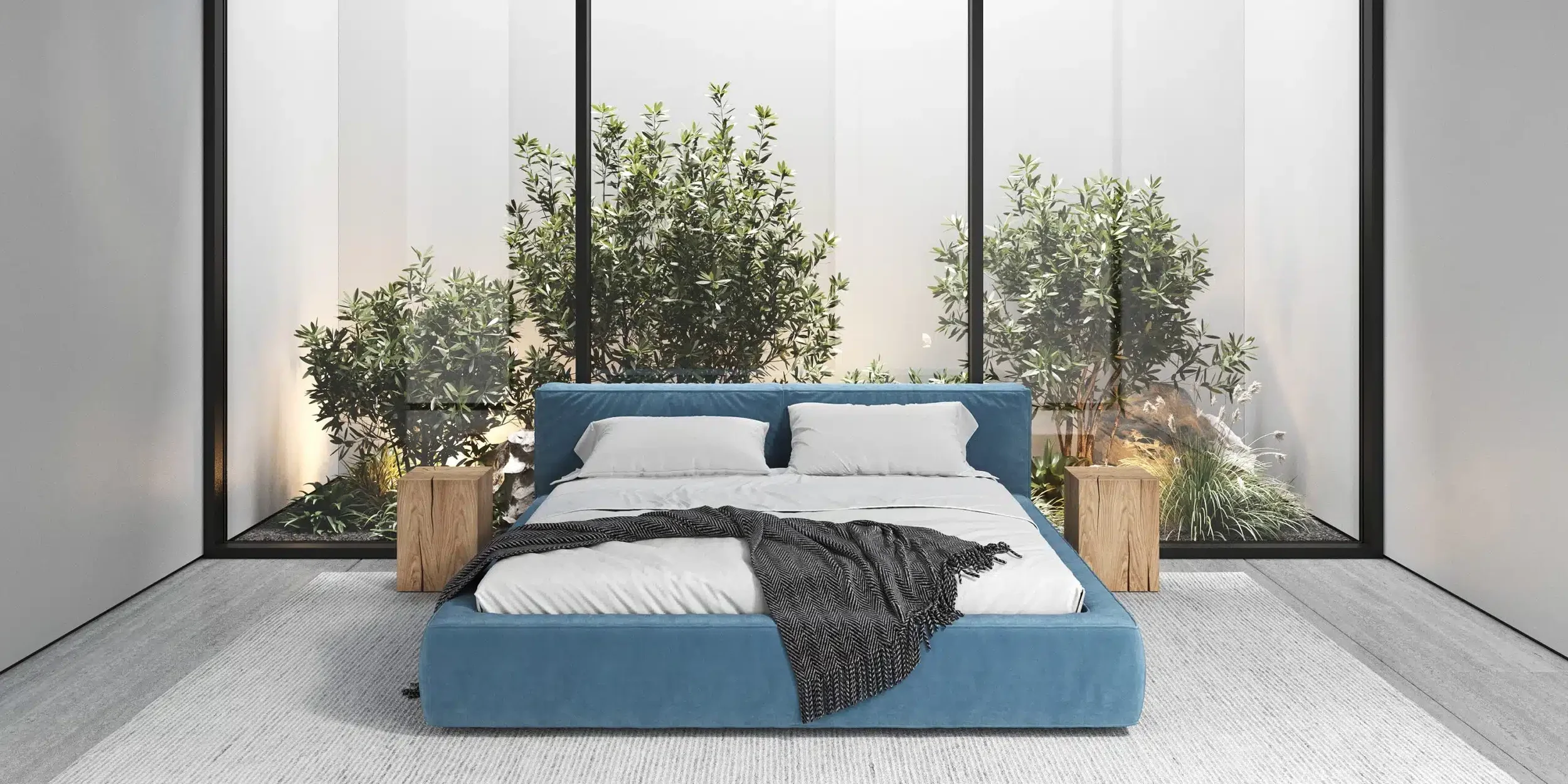 Luxury bed model Belle Bloom, new bed design.