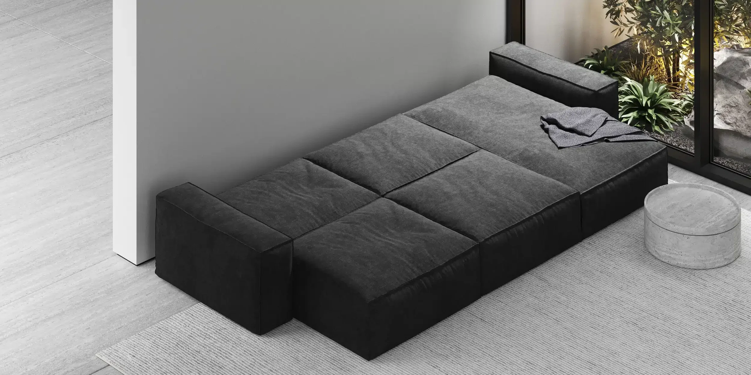 A modern bed sofa, model belle sofa bed.