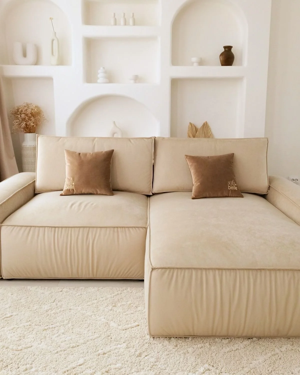 Modern cream sofa design